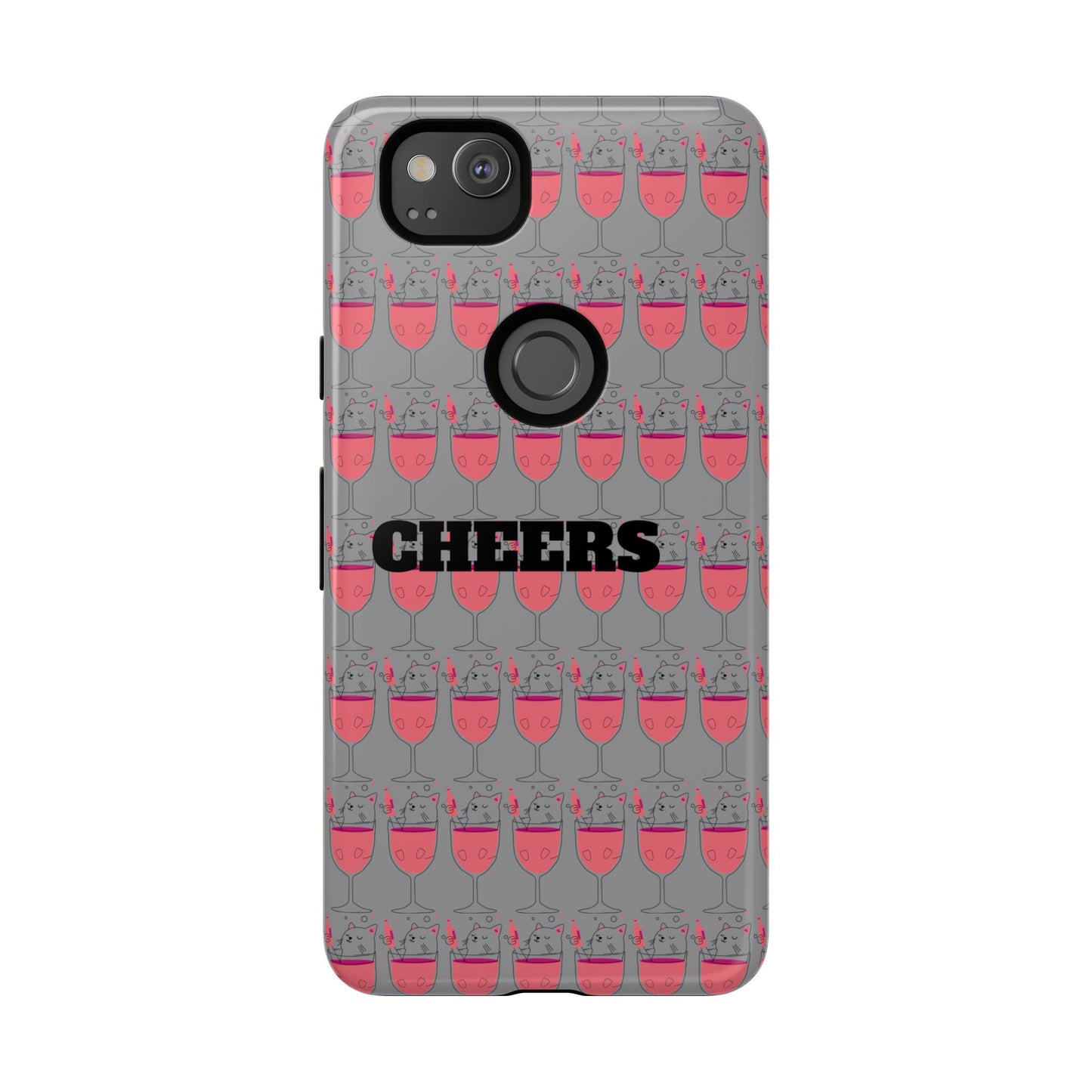 Cheers Phone Case, Fun Protective Case for Party Lovers, Gift for Birthdays, Anniversaries, Graduation, Custom Phone Cover