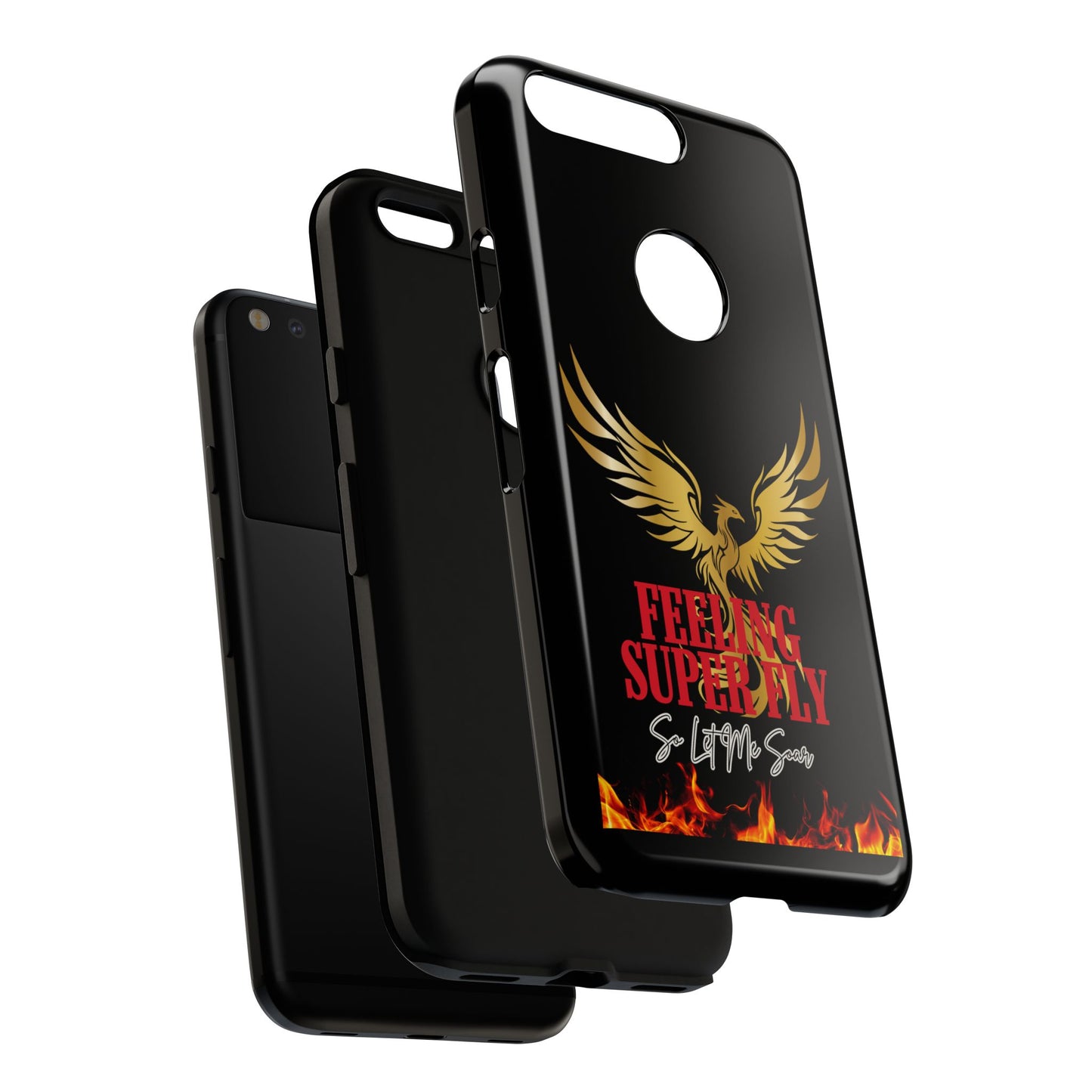 Phoenix Design Tough Phone Case | Feeling Super Fly | Gift for Trendsetters, Stylish Protection, Birthday, Holiday Cell Cover
