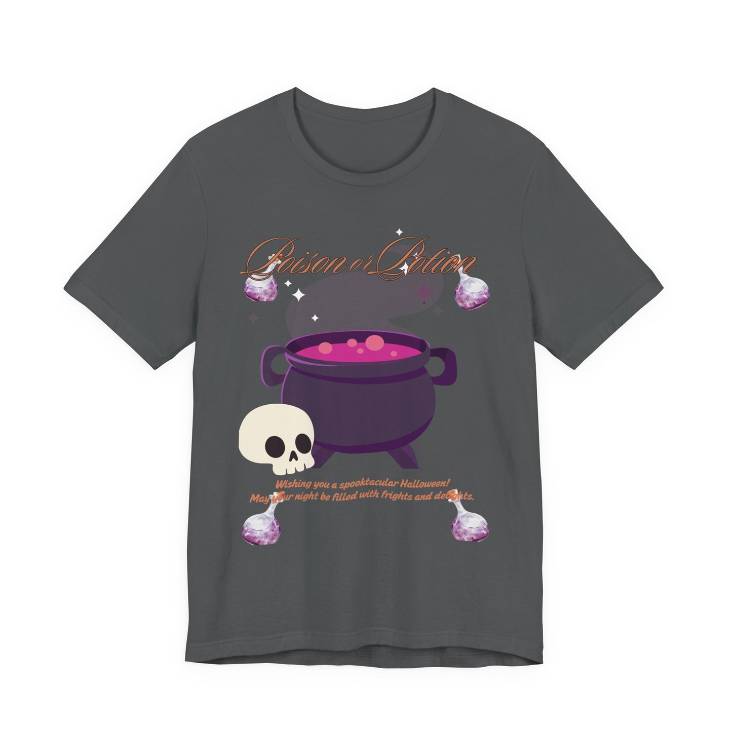 Potion-Themed Unisex Jersey T-Shirt | Perfect for Halloween, Witchy Vibes, Gift for Her, Everyday Wear, and Cozy Nights