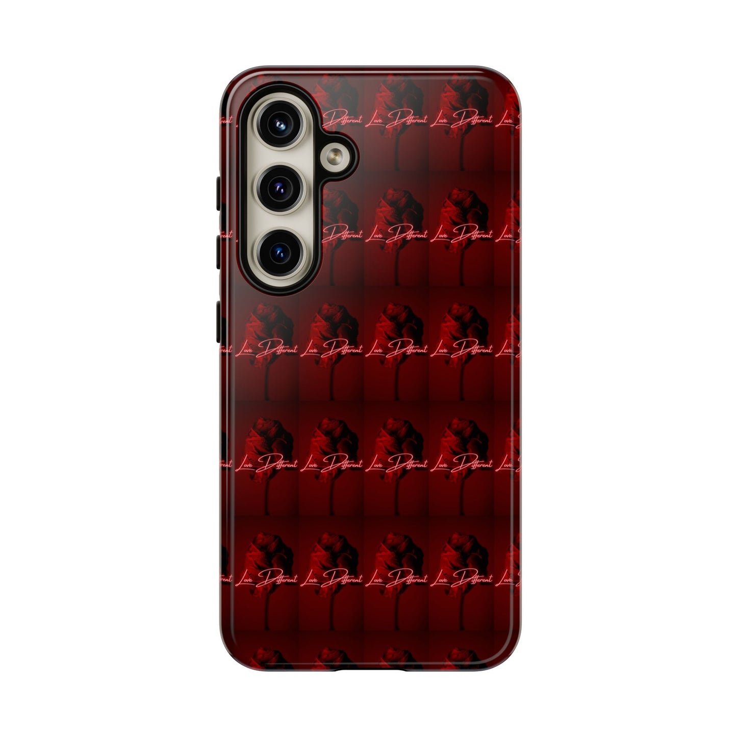 Red Patterned Phone Case | Tough Cases for Stylish Protection, Trendy Cell Cover, Unique Gifts for Tech Lovers, Modern Design