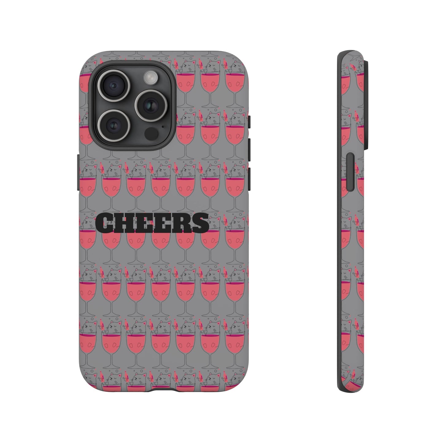 Cheers Phone Case, Fun Protective Case for Party Lovers, Gift for Birthdays, Anniversaries, Graduation, Custom Phone Cover