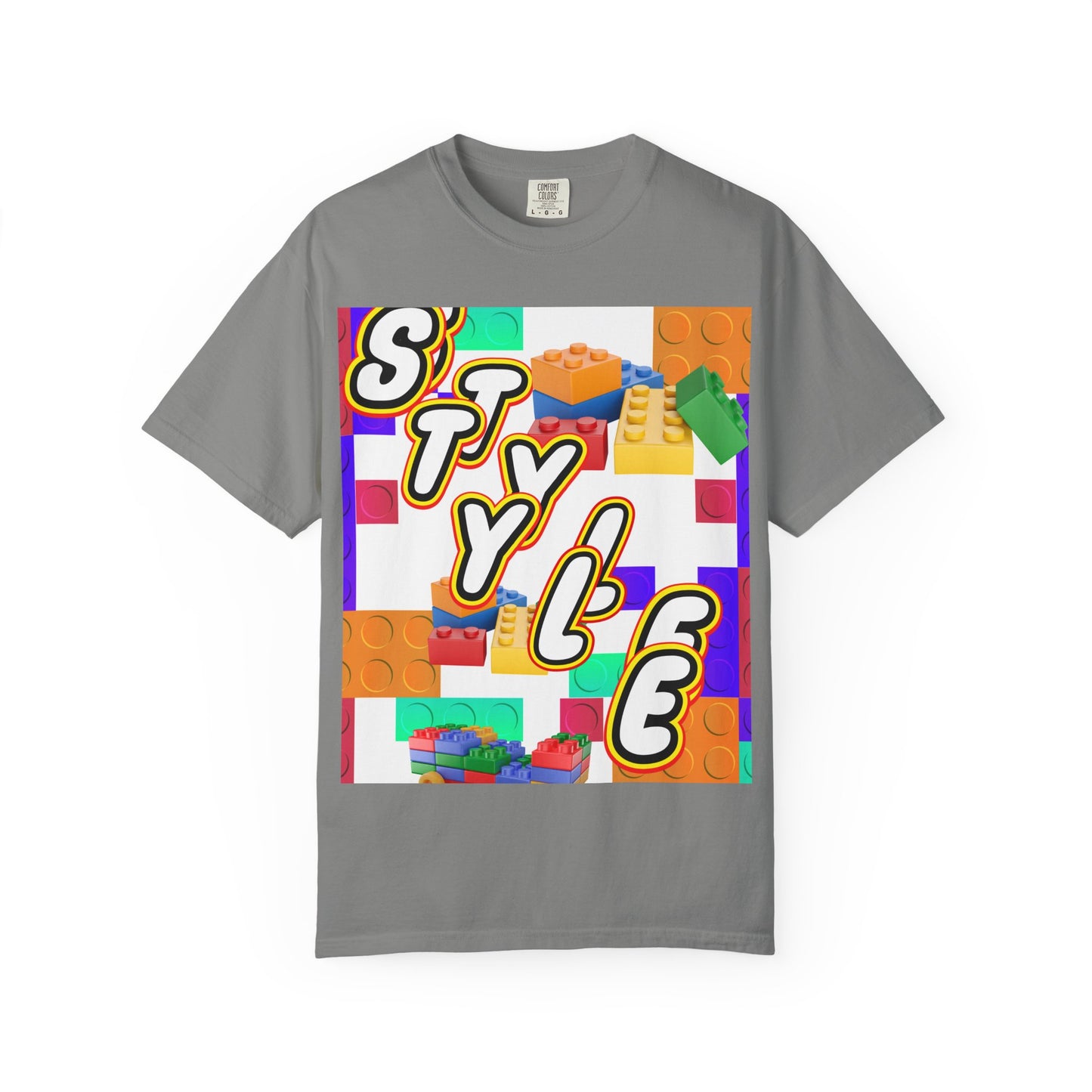 Colorful Youthful T-shirt with Playful STYLE Design, Casual Wear, Gift for Friends, Summer Outfits, Fun Fashion Tee