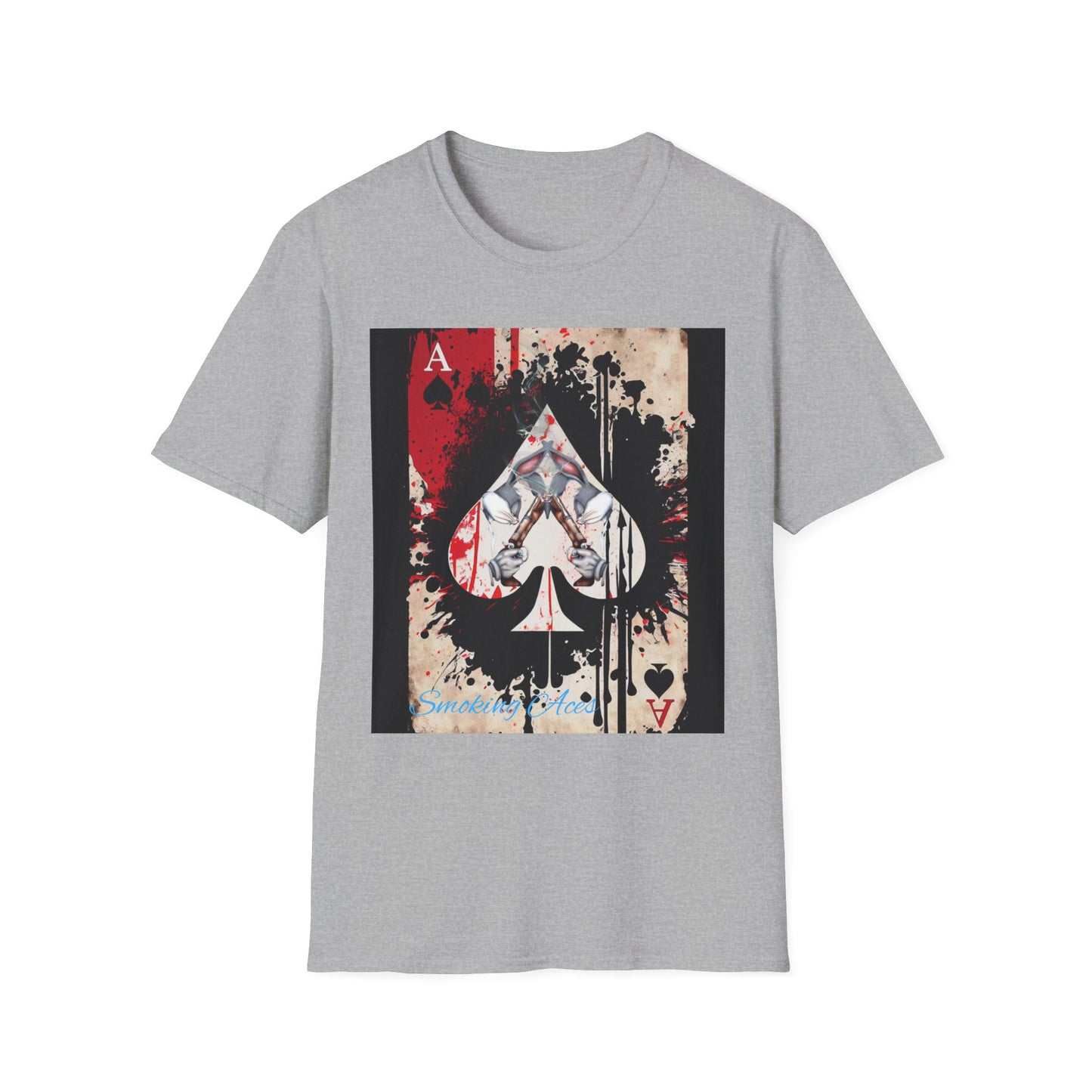 Ace of Spades Graphic T-Shirt, Vintage Style Tee, Unisex Casual Wear, Gift for Gamers, Retro Art Clothing