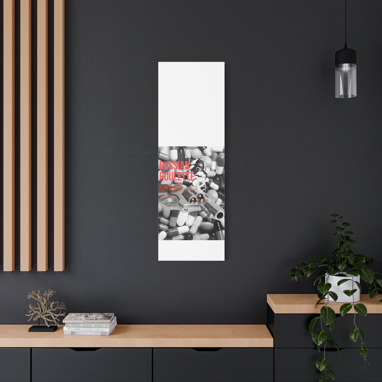 Bold Message Canvas Art, Wall Decor for Awareness, Mental Health Awareness, Home Office Decor, Unique Gift Idea