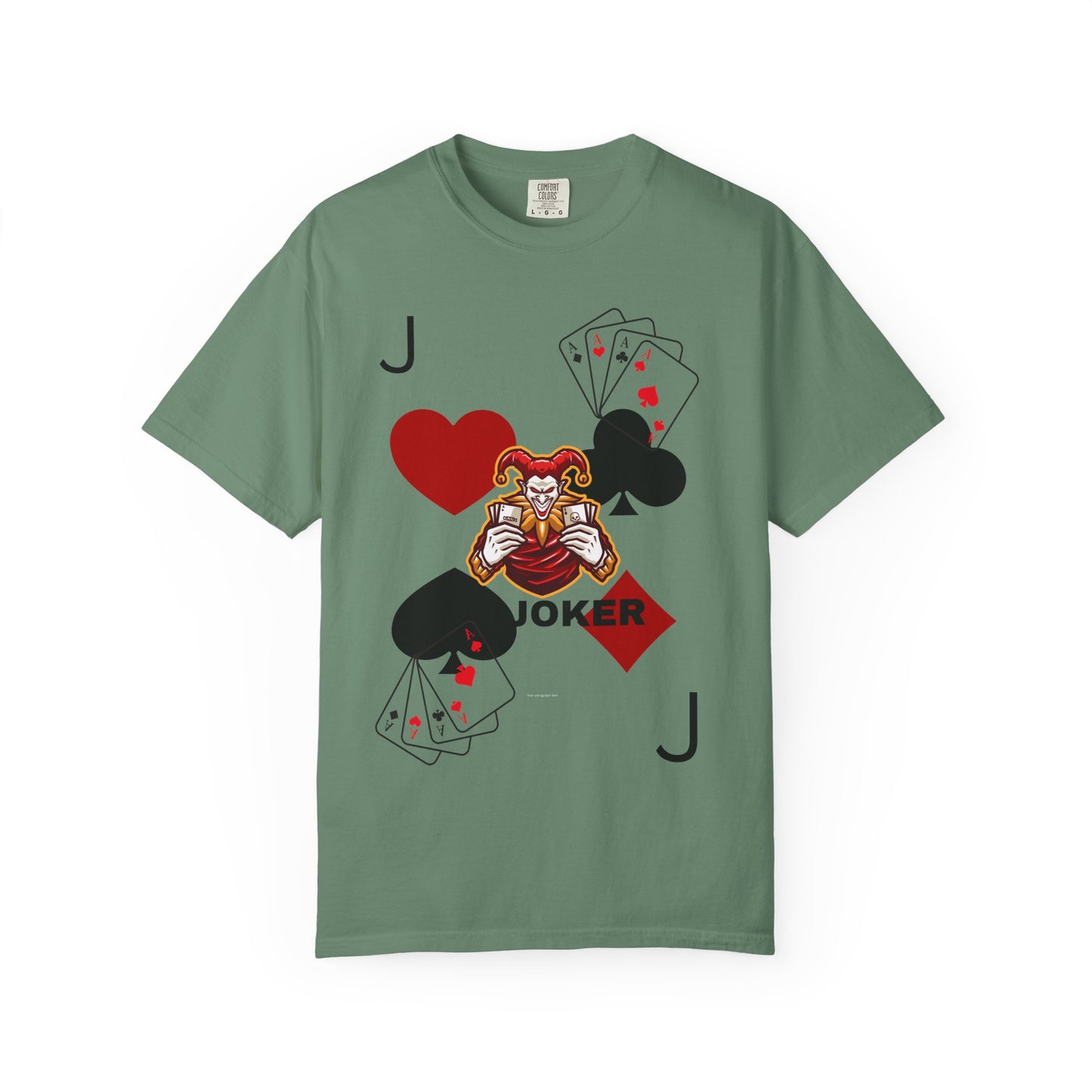Joker Inspired Unisex Garment-Dyed T-Shirt - Perfect for Gamers, Fun Parties, Costume Events, Casual Wear, Gift Ideas
