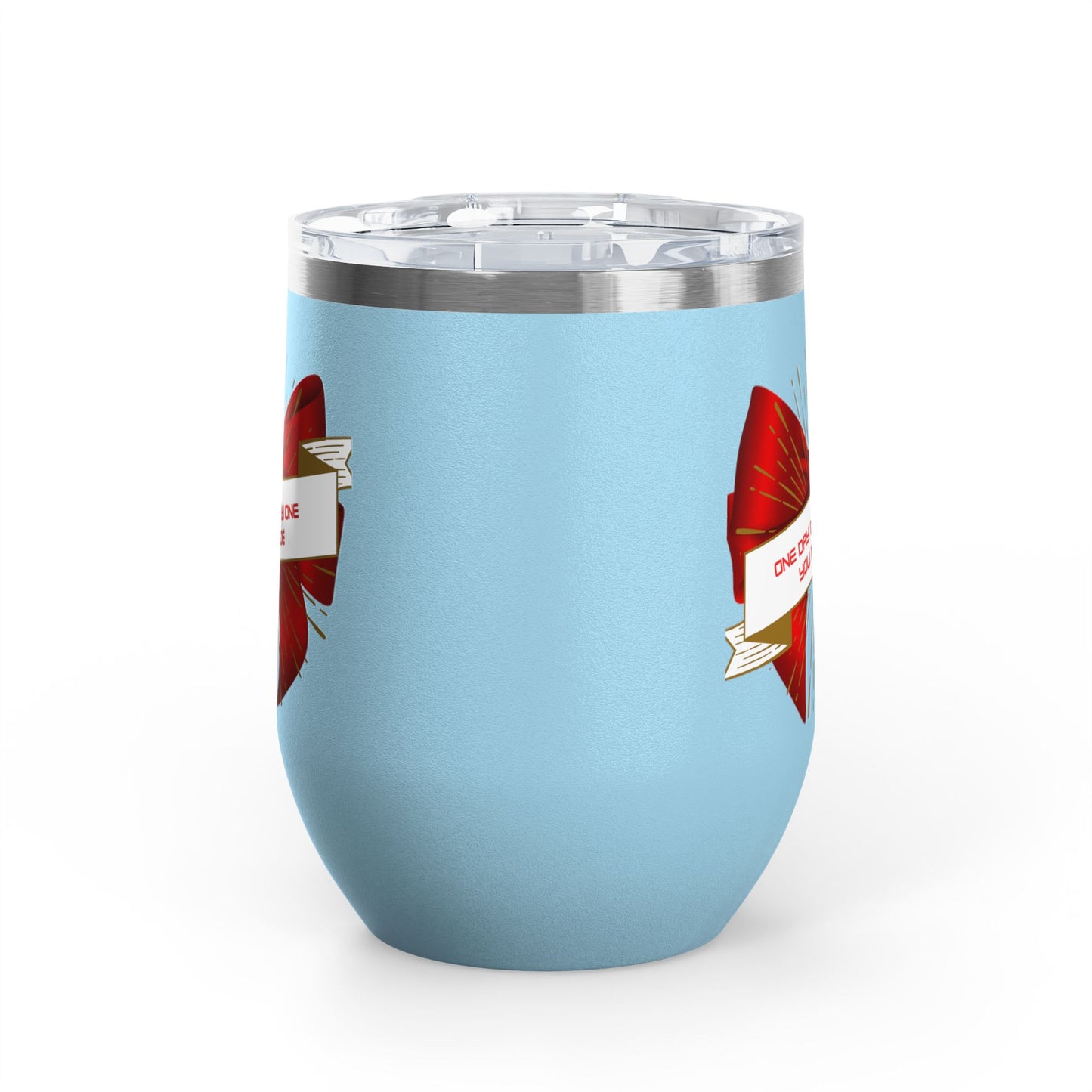 Stylish Wine Tumbler, 12oz - Perfect Gift for Wine Lovers, Celebrations, Birthday, Parties, Stylish Drinkware, One Day or Day One