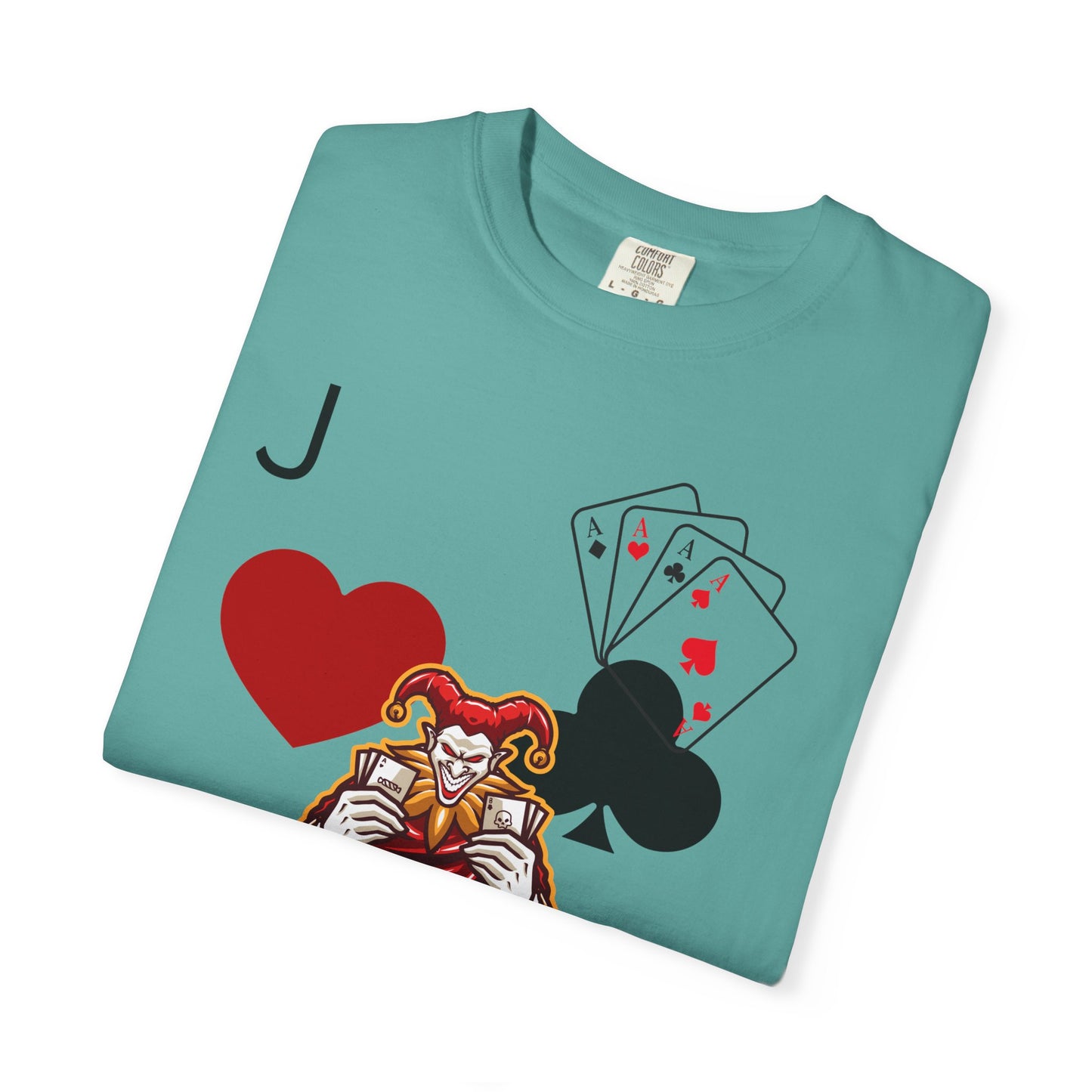 Joker Inspired Unisex Garment-Dyed T-Shirt - Perfect for Gamers, Fun Parties, Costume Events, Casual Wear, Gift Ideas