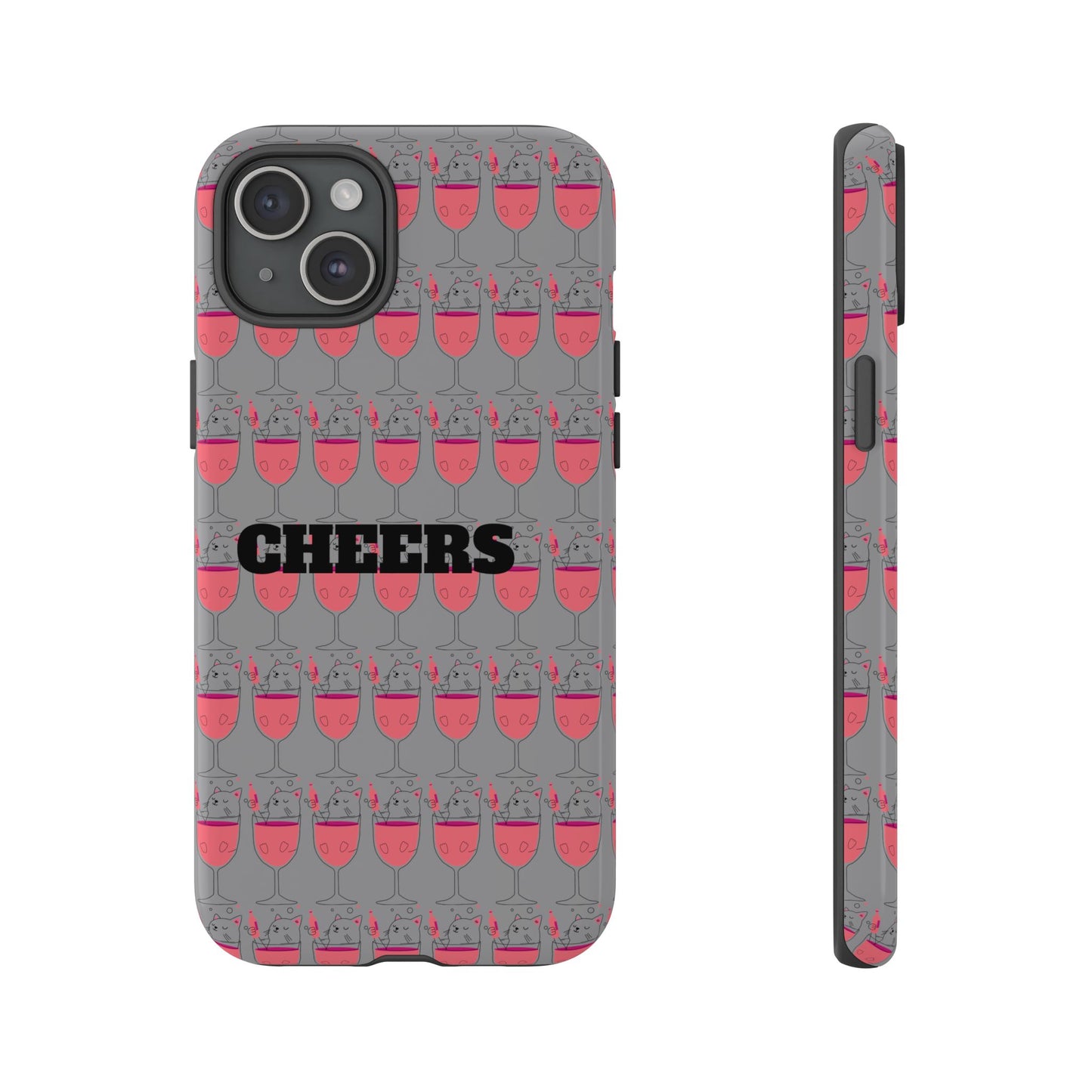 Cheers Phone Case, Fun Protective Case for Party Lovers, Gift for Birthdays, Anniversaries, Graduation, Custom Phone Cover