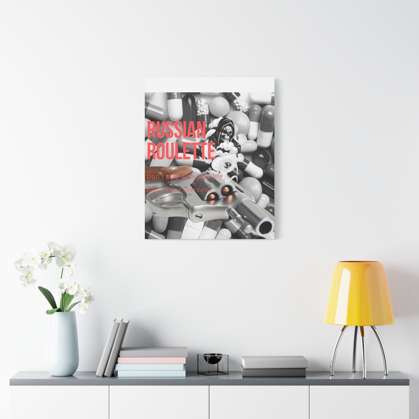 Bold Message Canvas Art, Wall Decor for Awareness, Mental Health Awareness, Home Office Decor, Unique Gift Idea