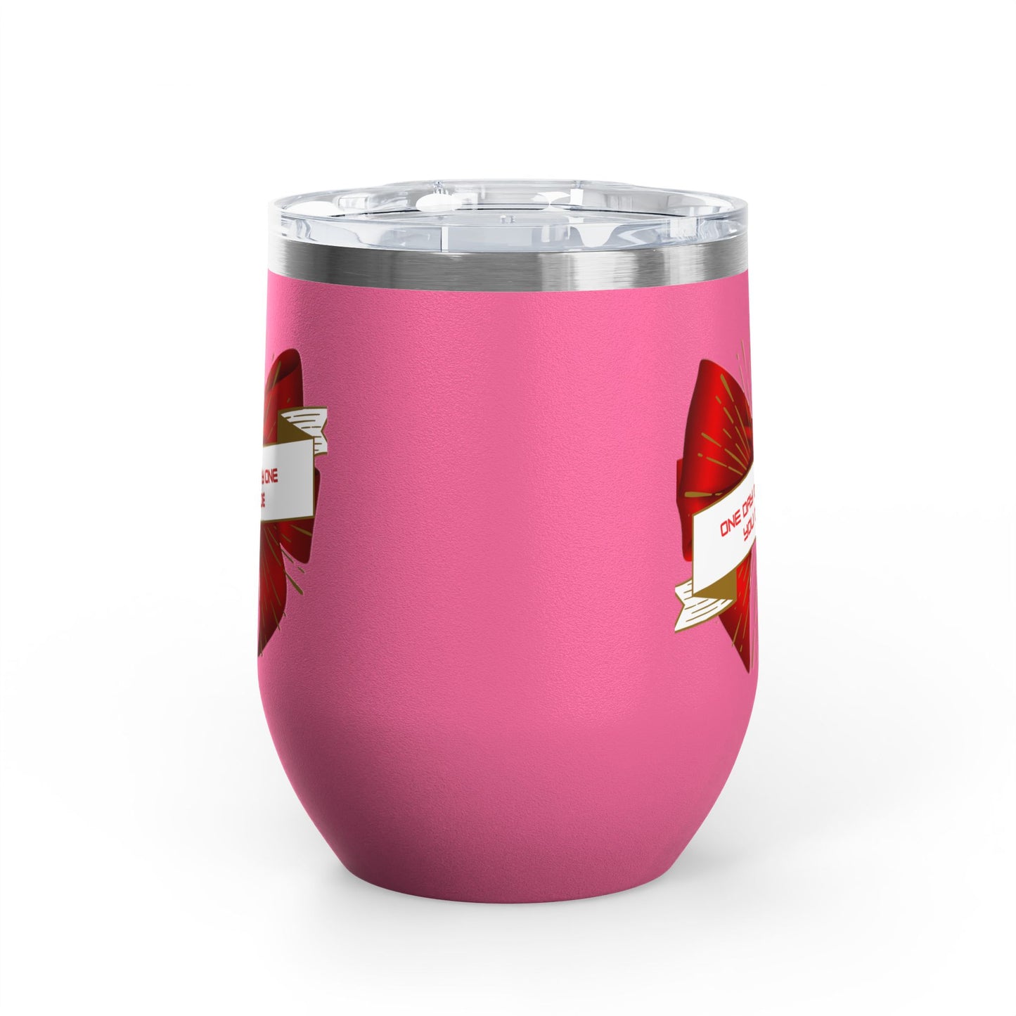 Stylish Wine Tumbler, 12oz - Perfect Gift for Wine Lovers, Celebrations, Birthday, Parties, Stylish Drinkware, One Day or Day One