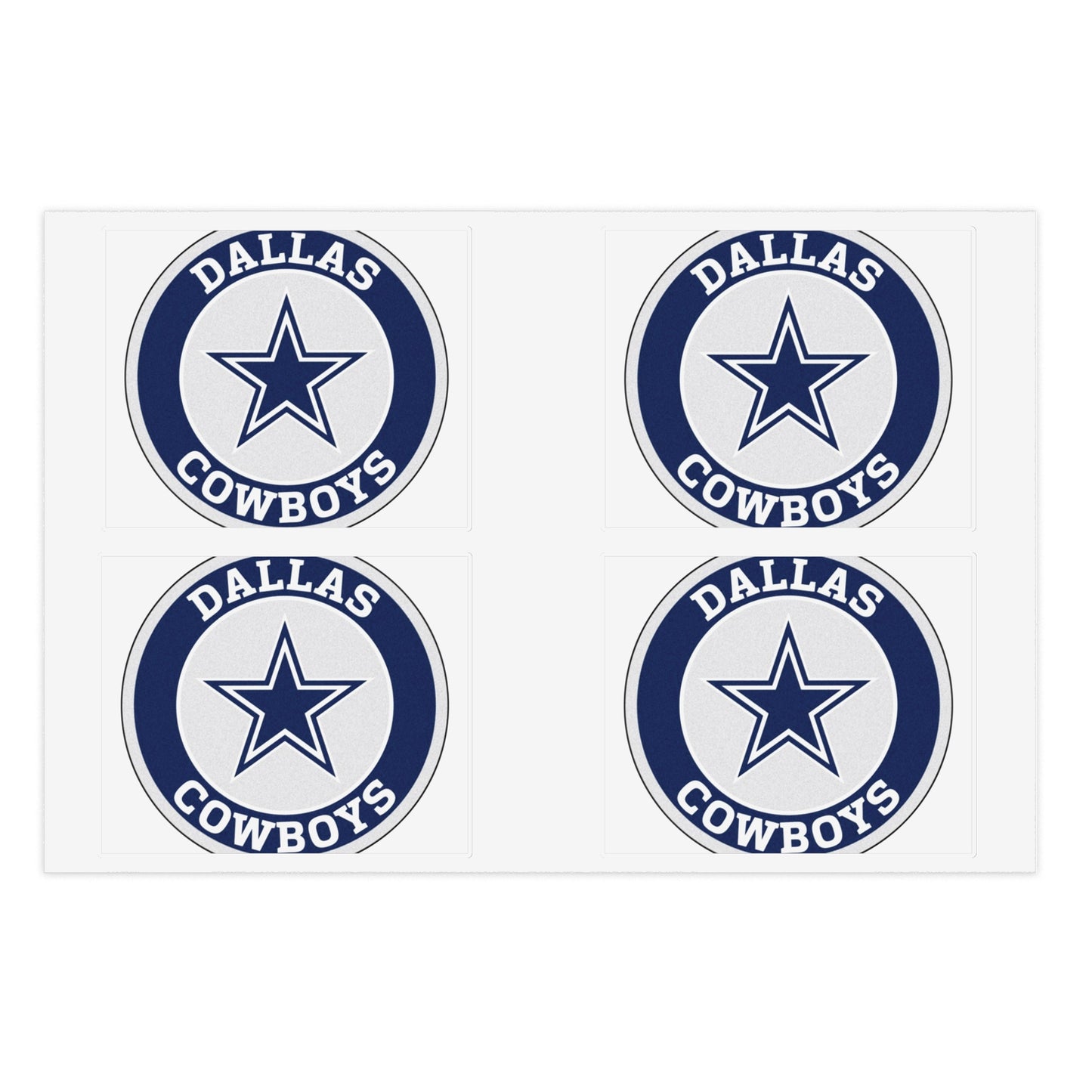 Dallas Cowboys Sticker Sheets, Team Fan Art, NFL Decor, Sports Gifts, Planner Stickers, Scrapbooking Supplies