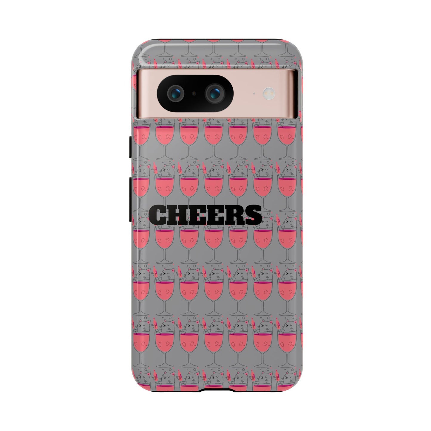 Cheers Phone Case, Fun Protective Case for Party Lovers, Gift for Birthdays, Anniversaries, Graduation, Custom Phone Cover