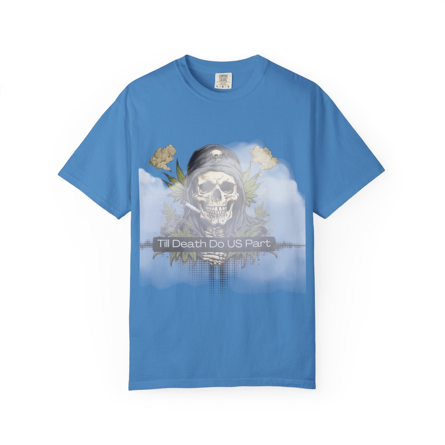 Unisex Garment-Dyed T-Shirt, "Till Death Do Us Part" Tee, Gothic Shirt, Casual Wear, Gift for Couples, Fashion Statement, Comfortable Tee