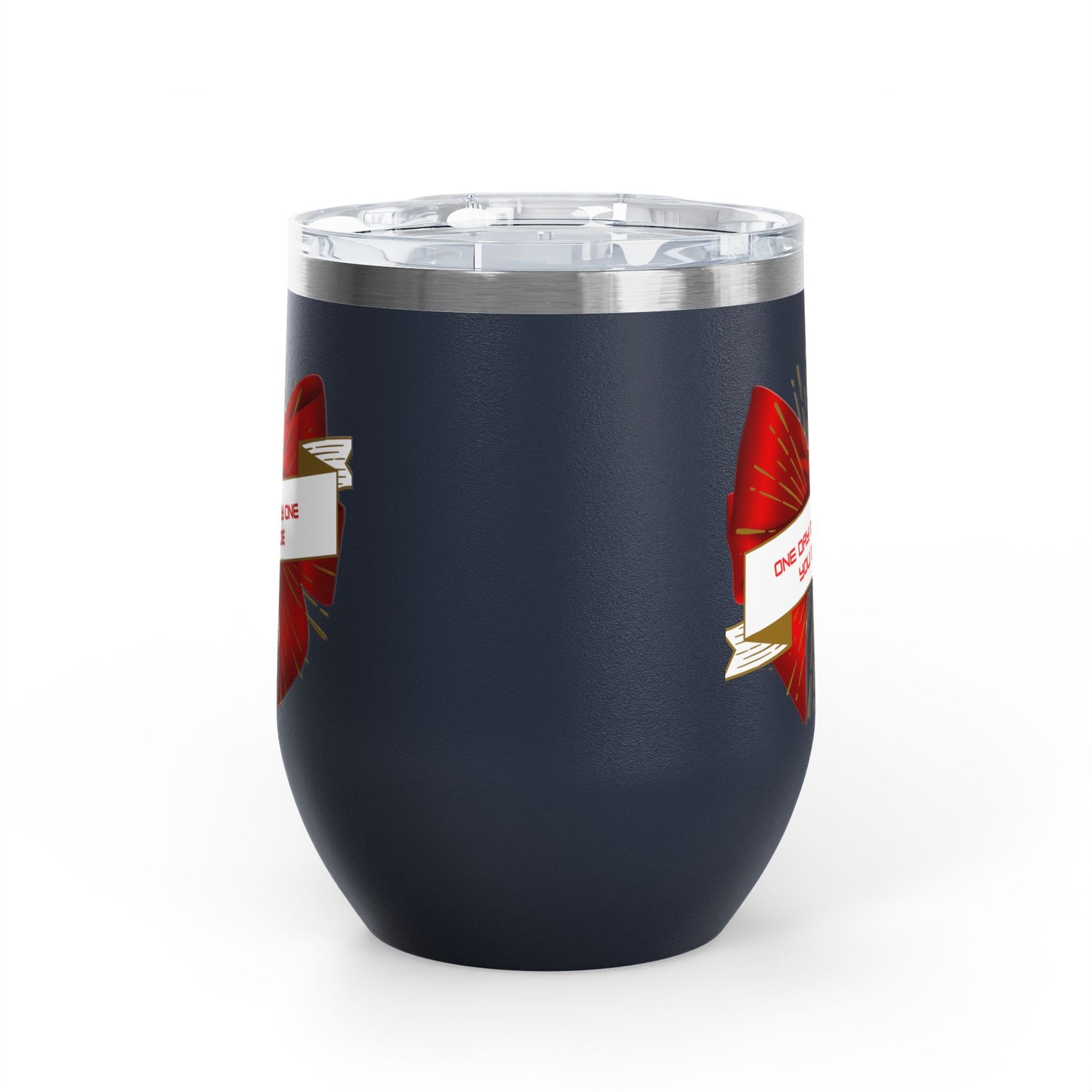 Stylish Wine Tumbler, 12oz - Perfect Gift for Wine Lovers, Celebrations, Birthday, Parties, Stylish Drinkware, One Day or Day One