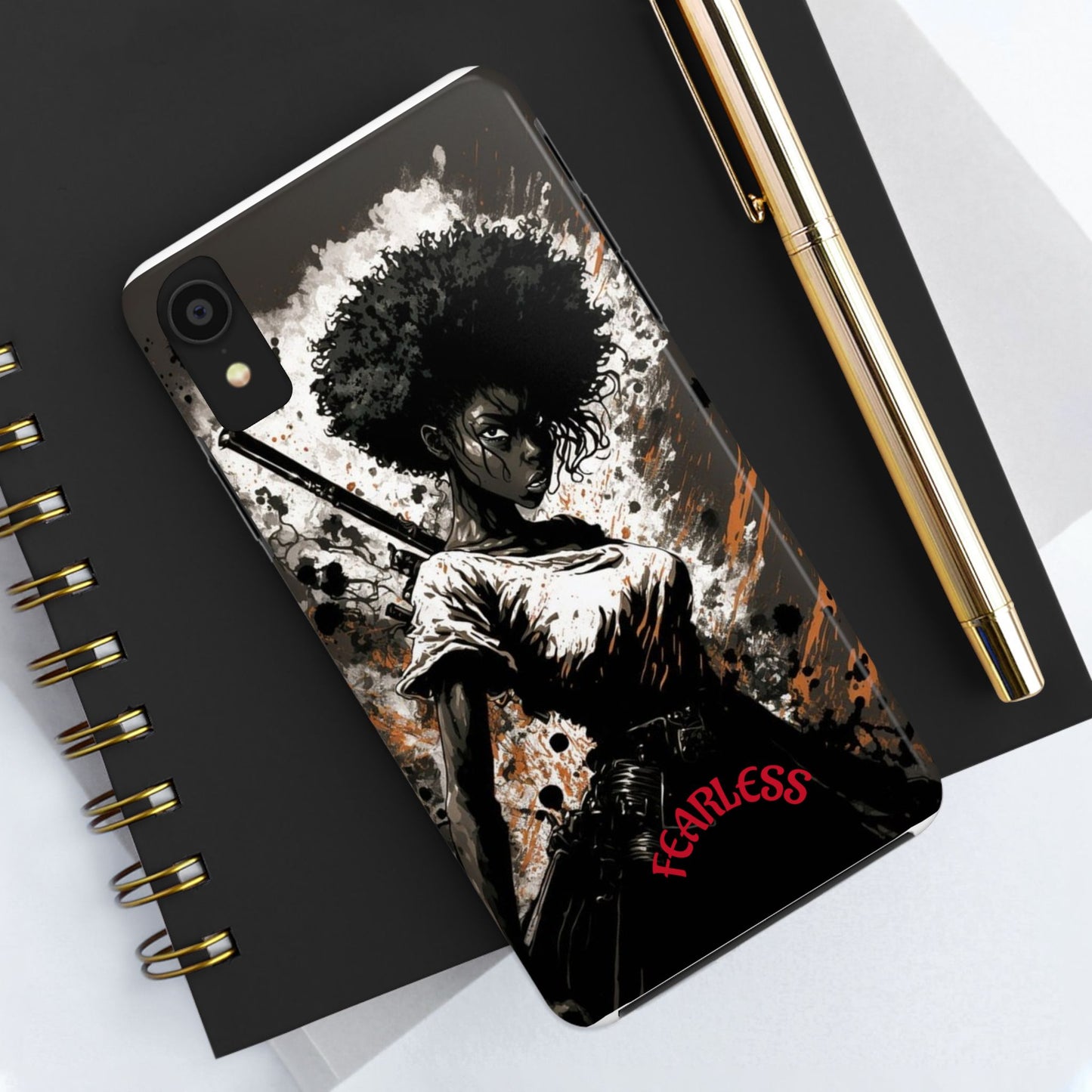Fearless Tough Phone Cases for Adventurers, Unique Gifts for Him/Her, Durable Phone Accessories, Art-inspired Cases, Stylish Protection