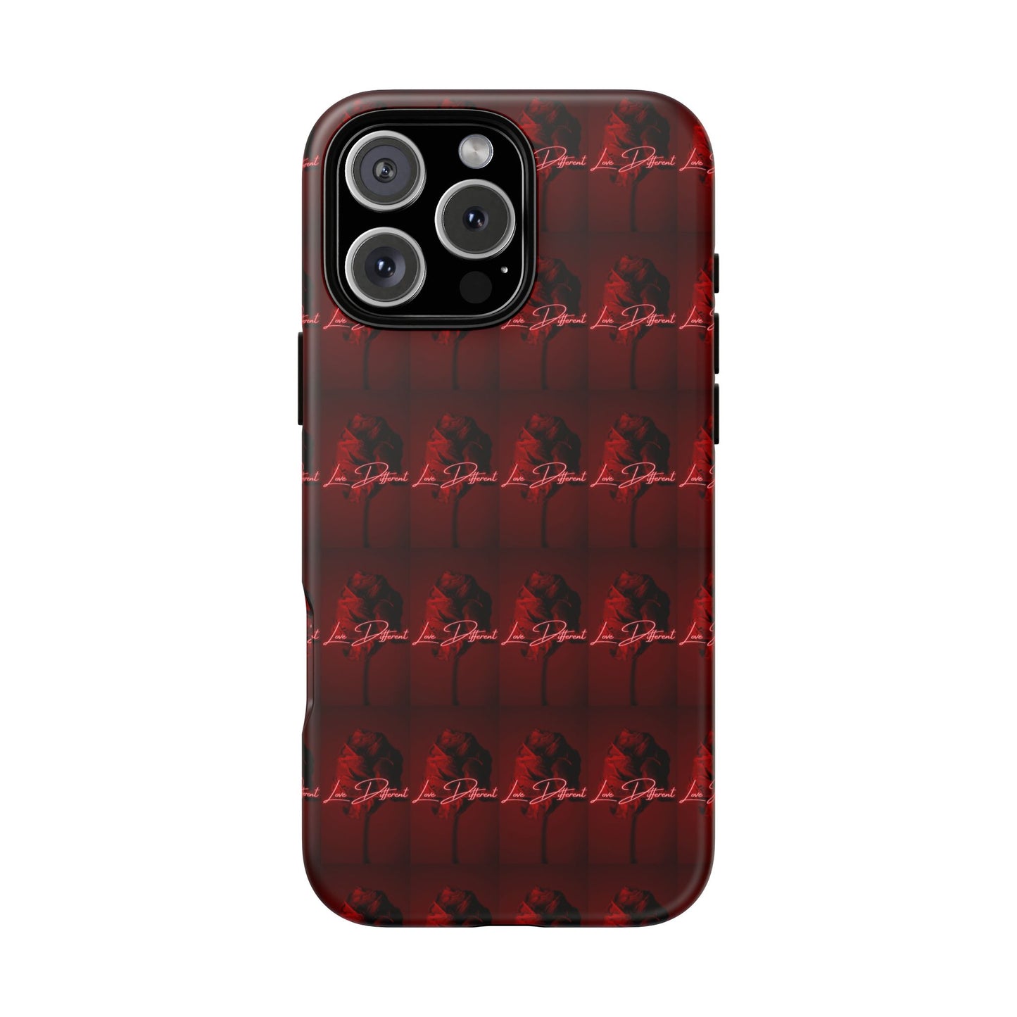 Red Patterned Phone Case | Tough Cases for Stylish Protection, Trendy Cell Cover, Unique Gifts for Tech Lovers, Modern Design