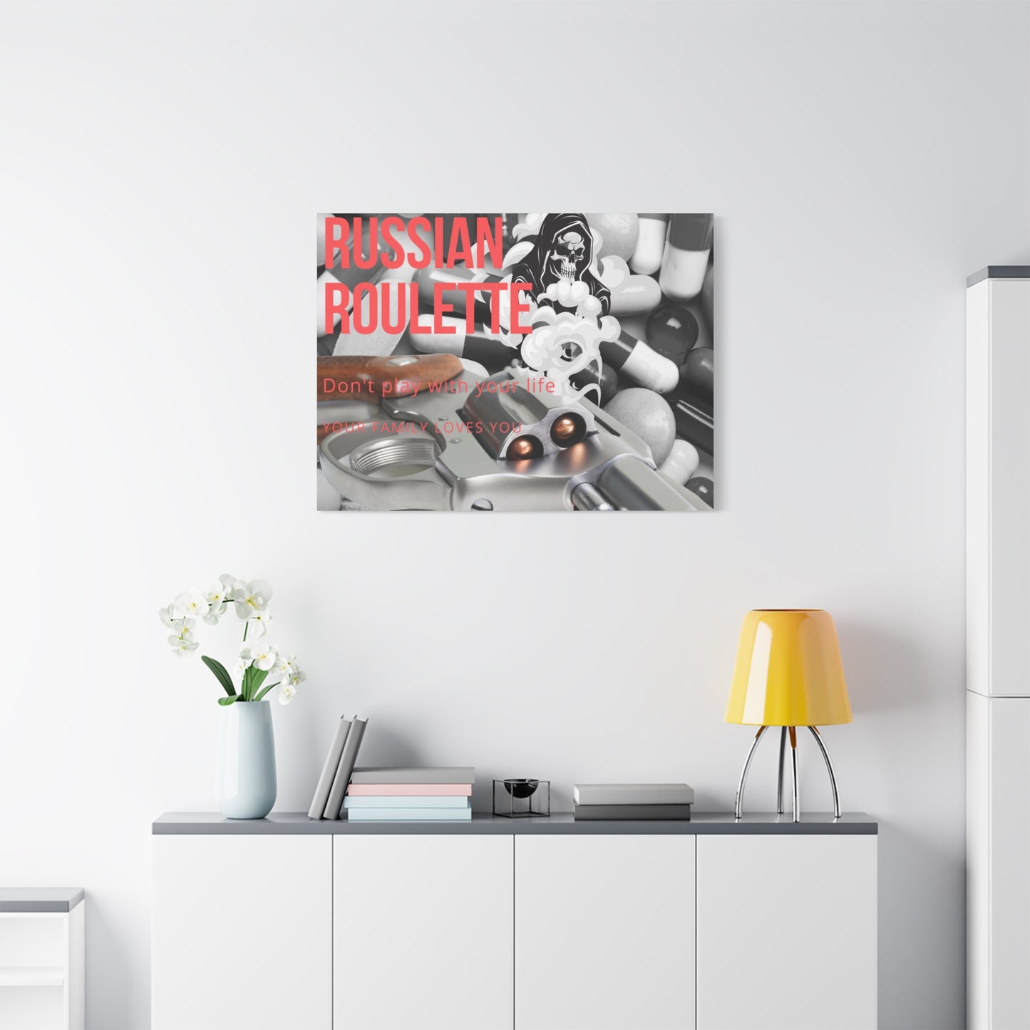 Bold Message Canvas Art, Wall Decor for Awareness, Mental Health Awareness, Home Office Decor, Unique Gift Idea