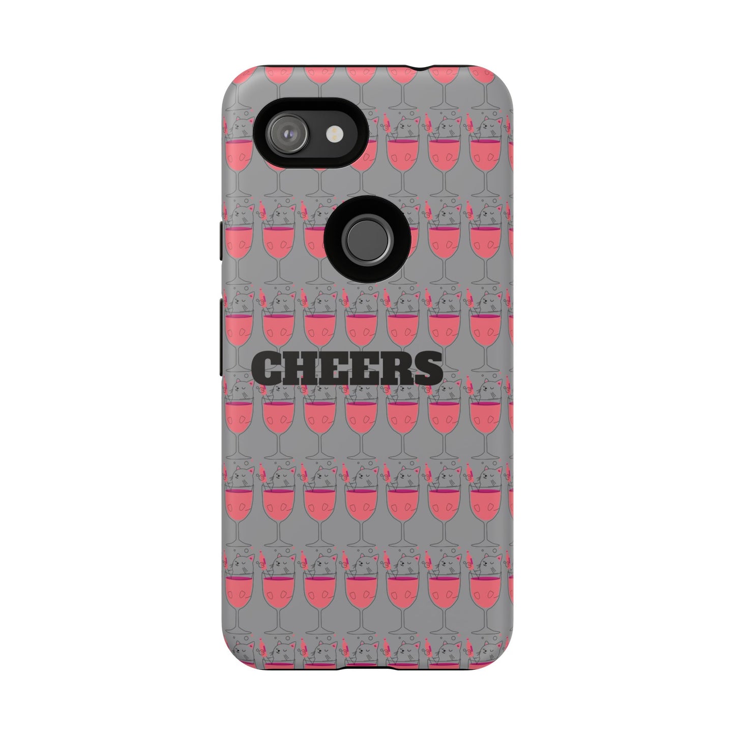 Cheers Phone Case, Fun Protective Case for Party Lovers, Gift for Birthdays, Anniversaries, Graduation, Custom Phone Cover