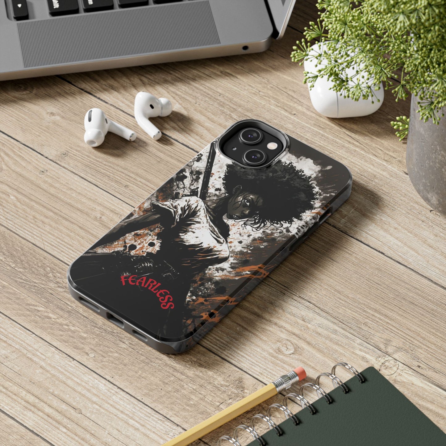 Fearless Tough Phone Cases for Adventurers, Unique Gifts for Him/Her, Durable Phone Accessories, Art-inspired Cases, Stylish Protection