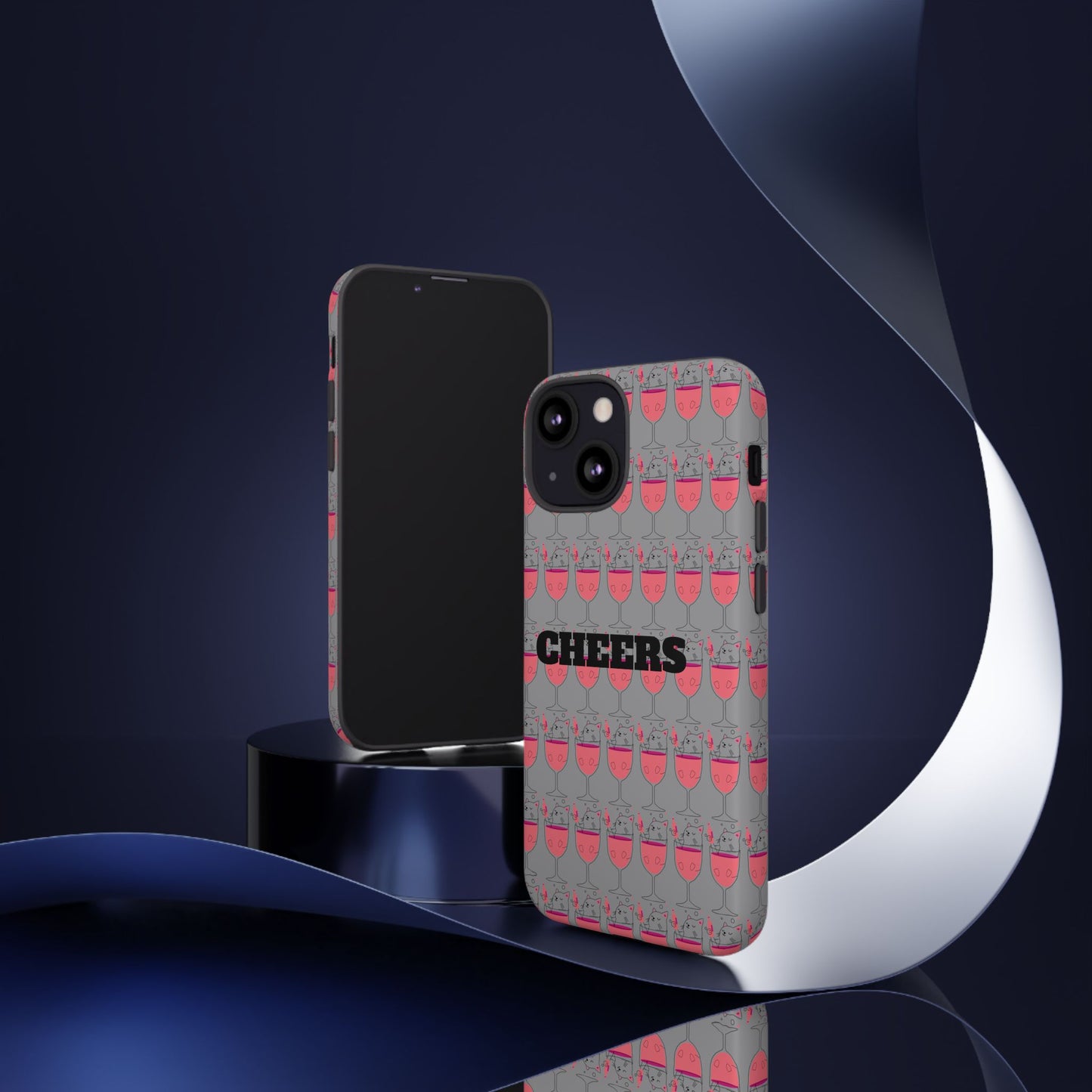 Cheers Phone Case, Fun Protective Case for Party Lovers, Gift for Birthdays, Anniversaries, Graduation, Custom Phone Cover