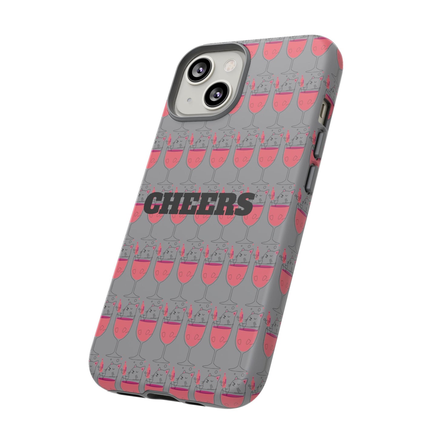 Cheers Phone Case, Fun Protective Case for Party Lovers, Gift for Birthdays, Anniversaries, Graduation, Custom Phone Cover