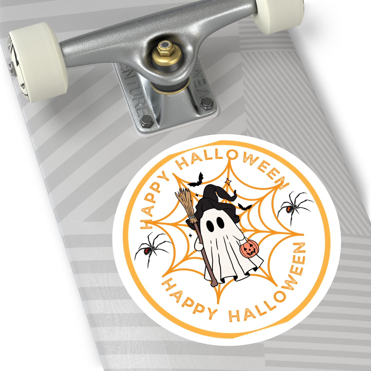 Spooky Happy Halloween Vinyl Stickers | Fun Fall Decor, Trick or Treat, Halloween Party, Kids Stickers, Gift Wrapping