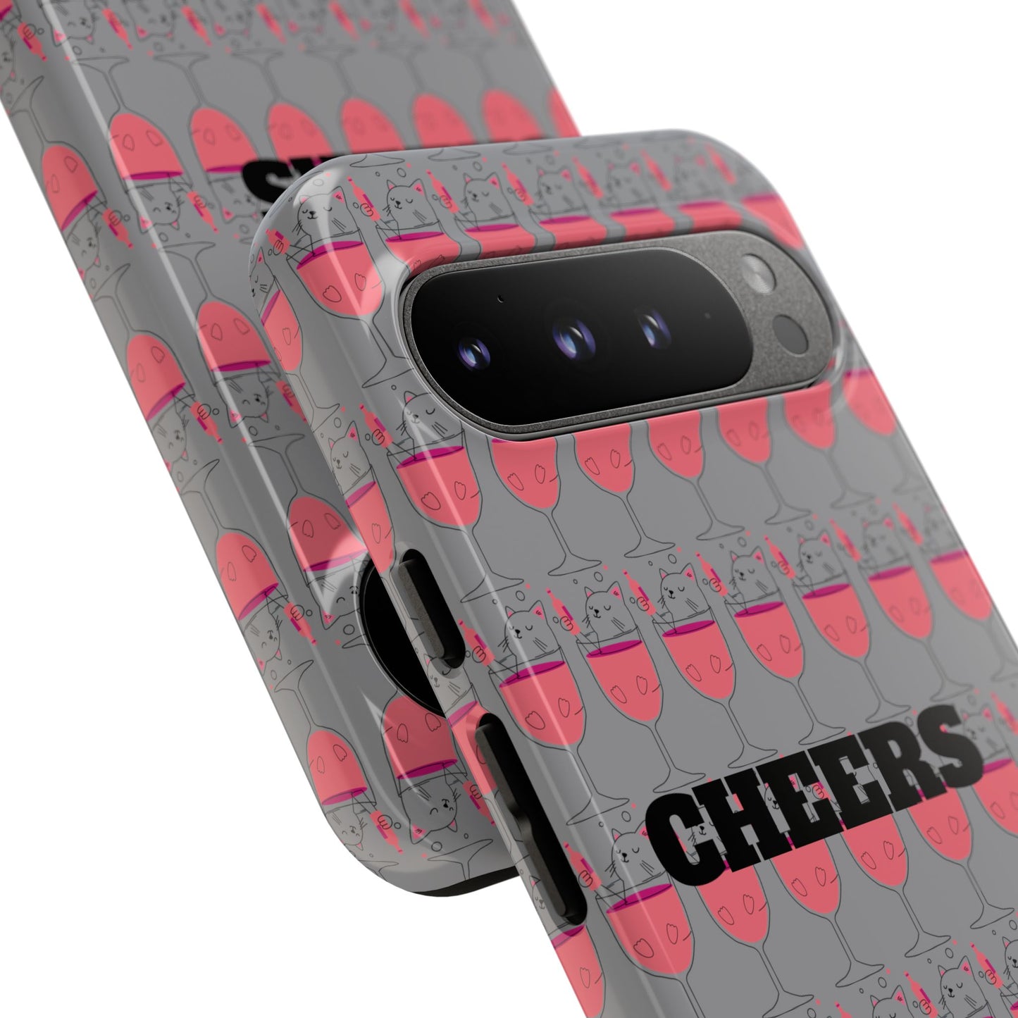 Cheers Phone Case, Fun Protective Case for Party Lovers, Gift for Birthdays, Anniversaries, Graduation, Custom Phone Cover