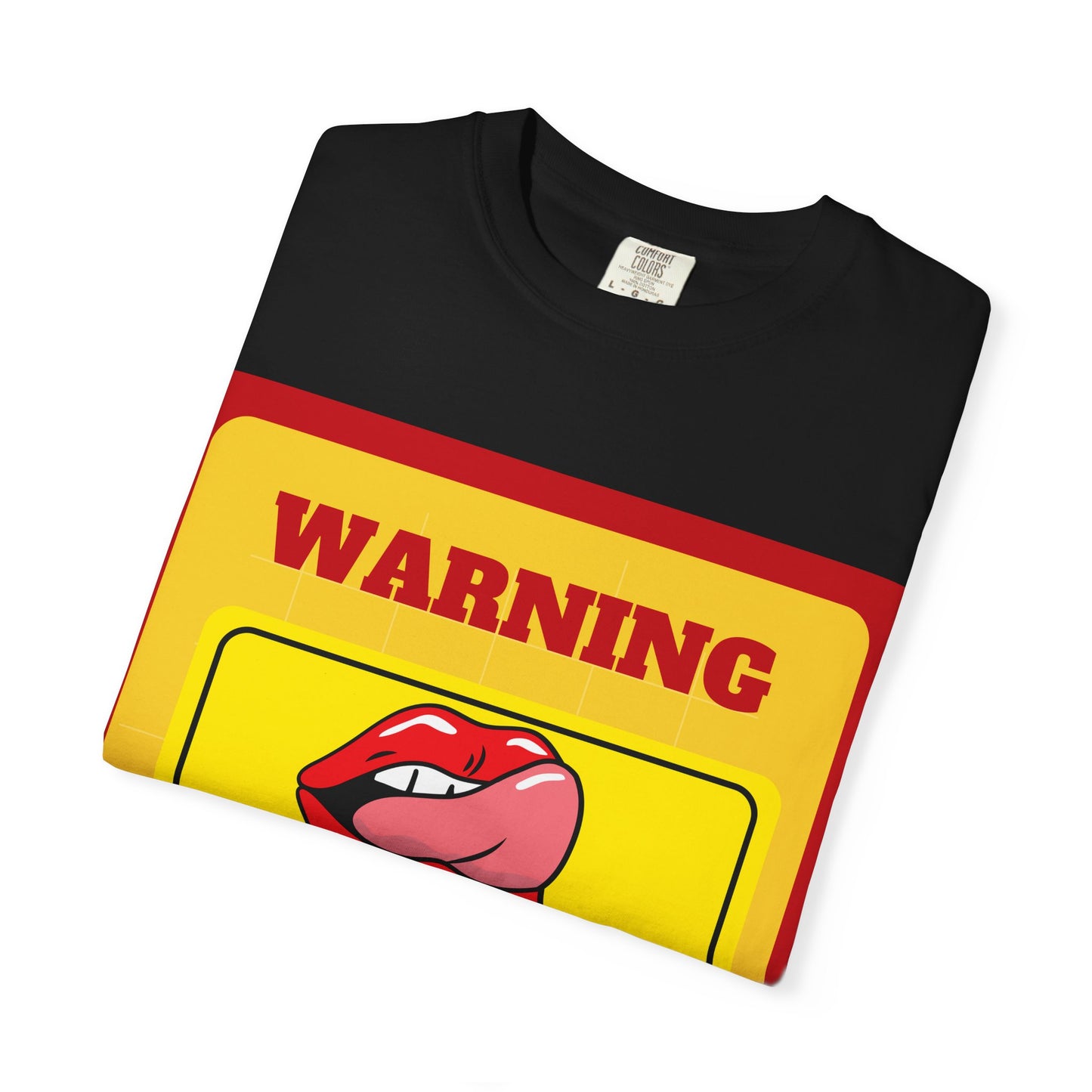Playful Warning T-shirt, Casual Unisex Tee, Summer Outfit, Gift for Her, Fun Graphic Shirt, Bold Statement Clothing