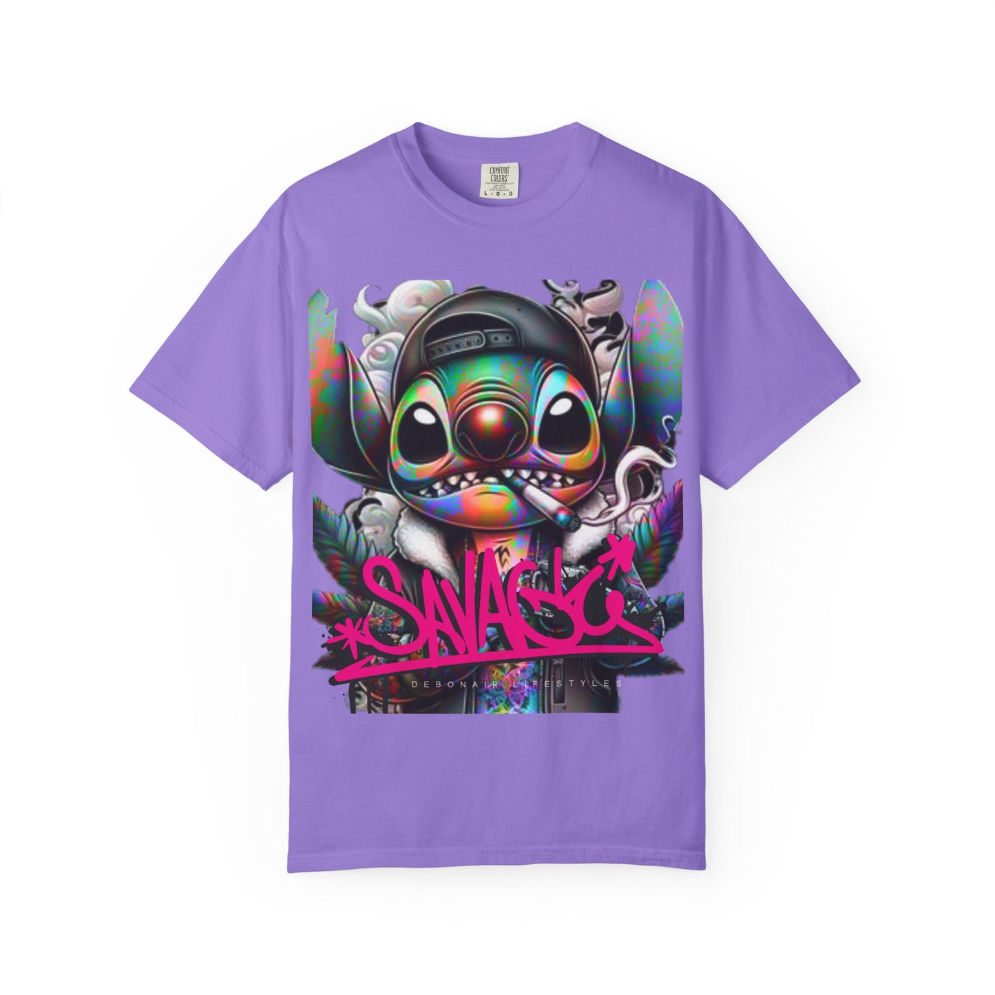 Savage Vibe Unisex Garment-Dyed T-Shirt, Streetwear, Graphic Tee, Cool Casual Wear, Unique Gift, Art-Inspired Fashion