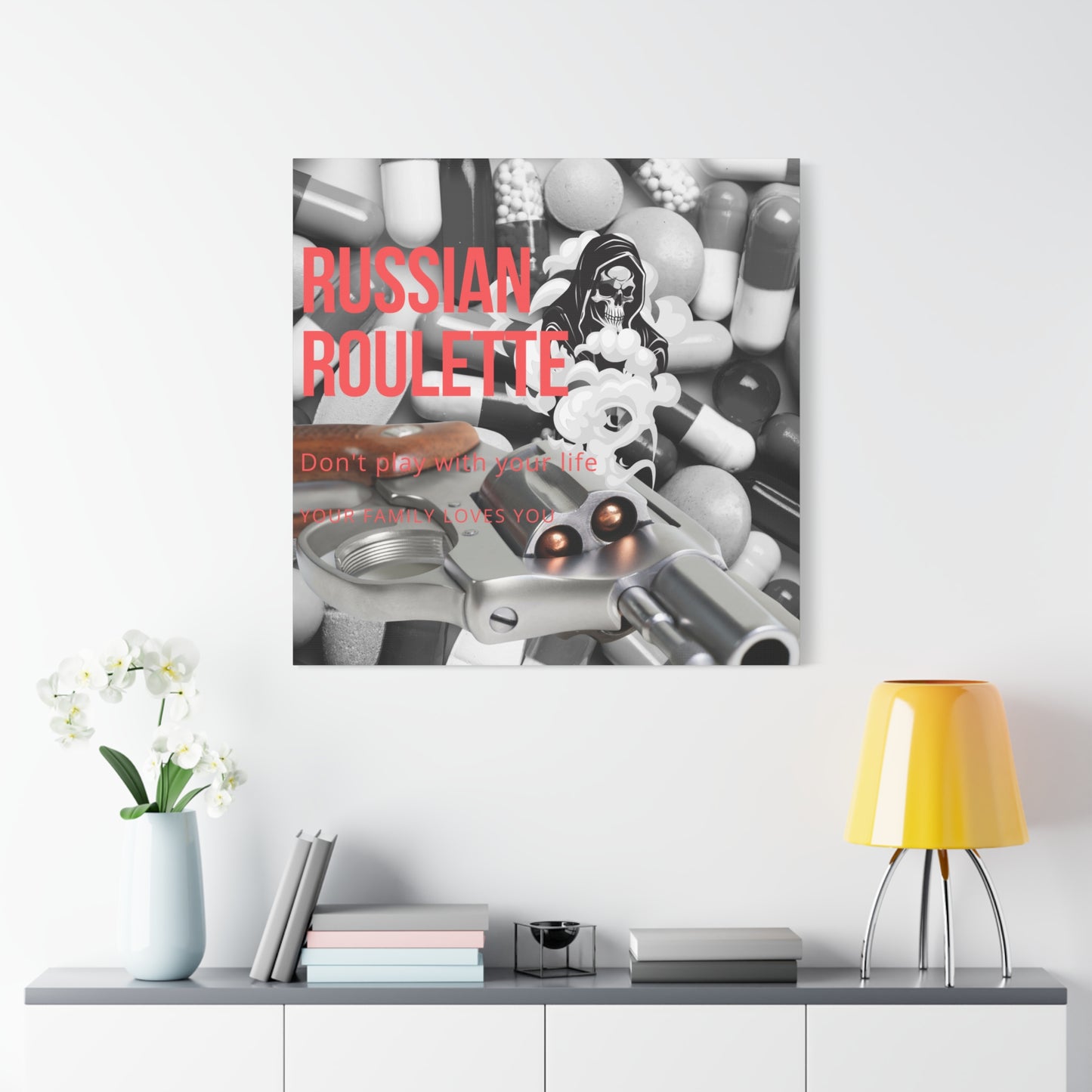 Bold Message Canvas Art, Wall Decor for Awareness, Mental Health Awareness, Home Office Decor, Unique Gift Idea
