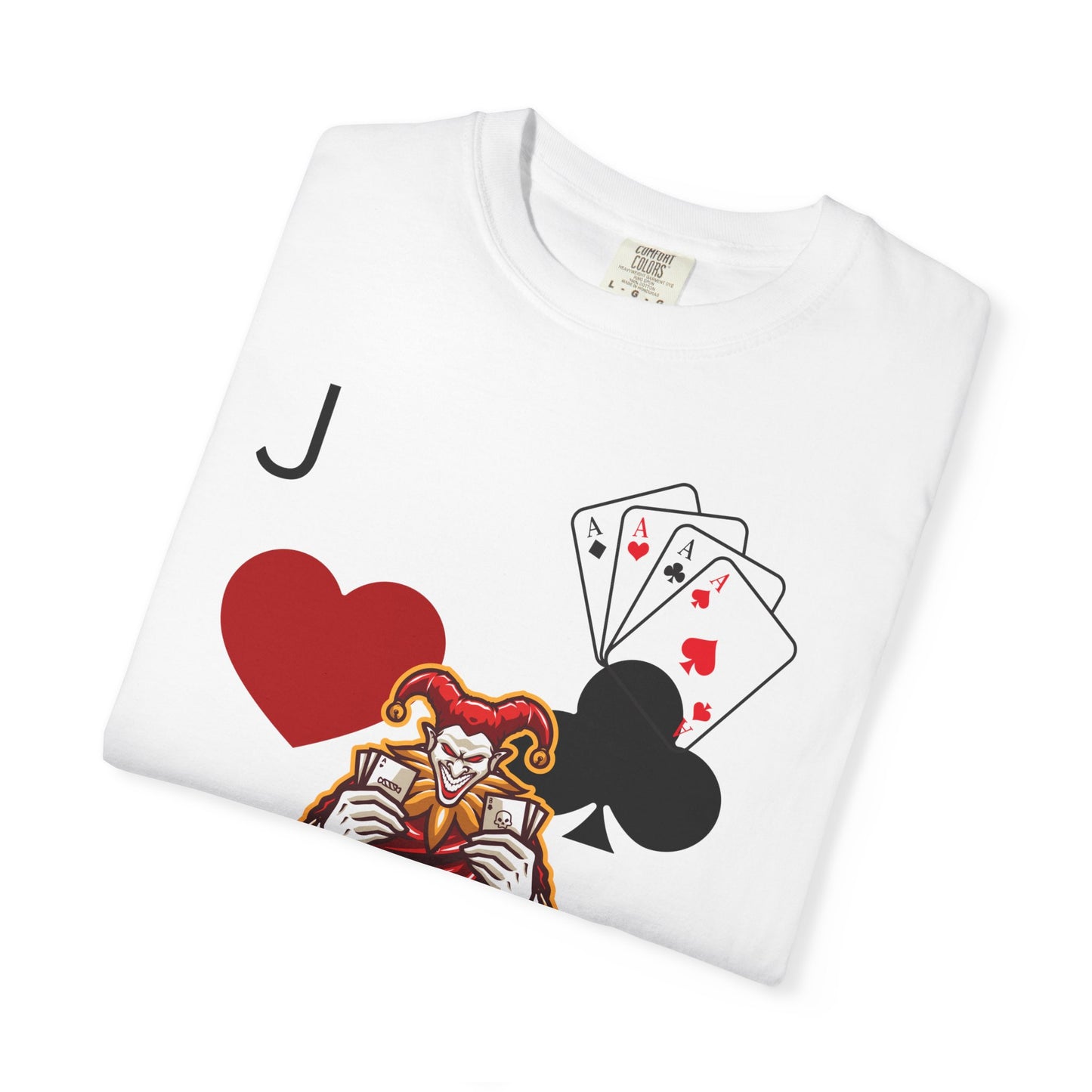 Joker Inspired Unisex Garment-Dyed T-Shirt - Perfect for Gamers, Fun Parties, Costume Events, Casual Wear, Gift Ideas