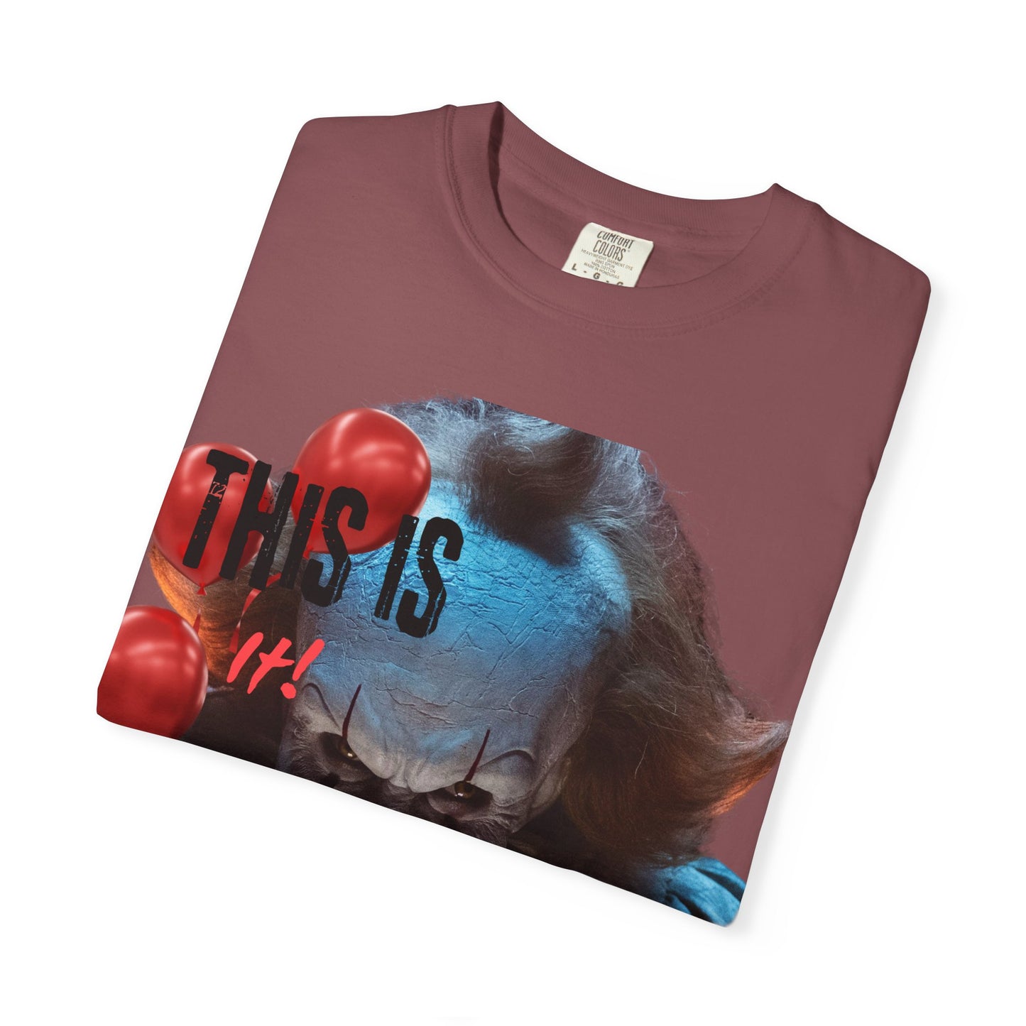 Creepy Clown Graphic Tee - Perfect for Halloween, Horror Movie Lovers, Unisex Gift, Casual Wear, Spooky Events