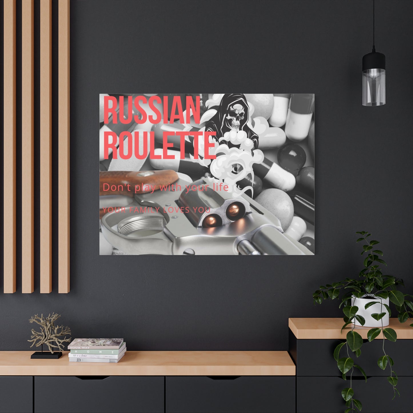 Bold Message Canvas Art, Wall Decor for Awareness, Mental Health Awareness, Home Office Decor, Unique Gift Idea