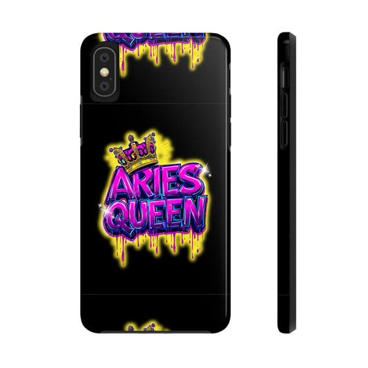 Aries Queen Tough Phone Cases - Vivid Design, Durable Protection, Aries Gifts, Astrology Accessories, Colorful Phone Cover