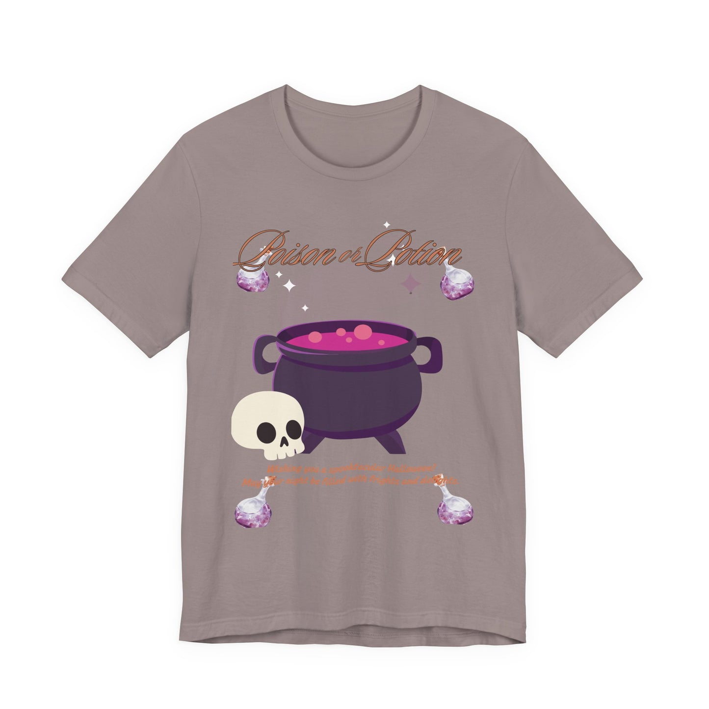 Potion-Themed Unisex Jersey T-Shirt | Perfect for Halloween, Witchy Vibes, Gift for Her, Everyday Wear, and Cozy Nights
