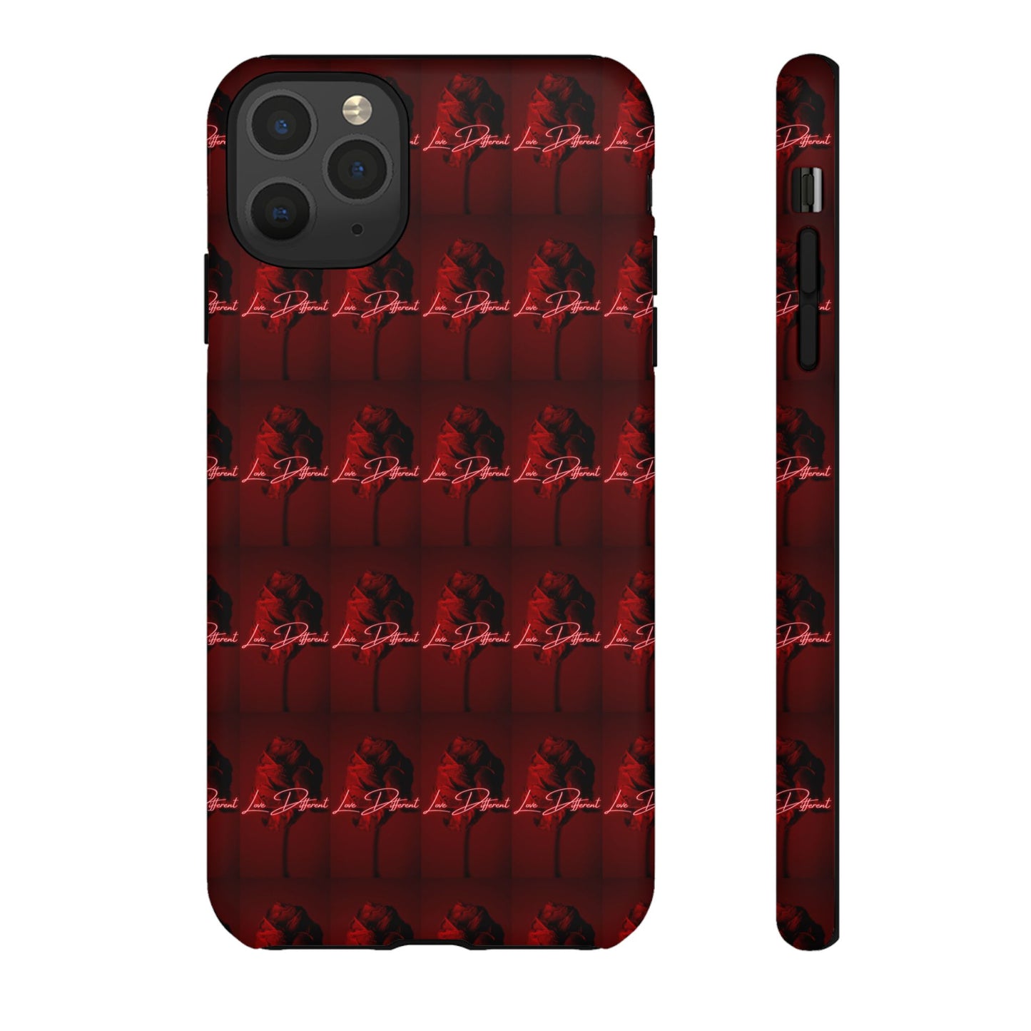 Red Patterned Phone Case | Tough Cases for Stylish Protection, Trendy Cell Cover, Unique Gifts for Tech Lovers, Modern Design