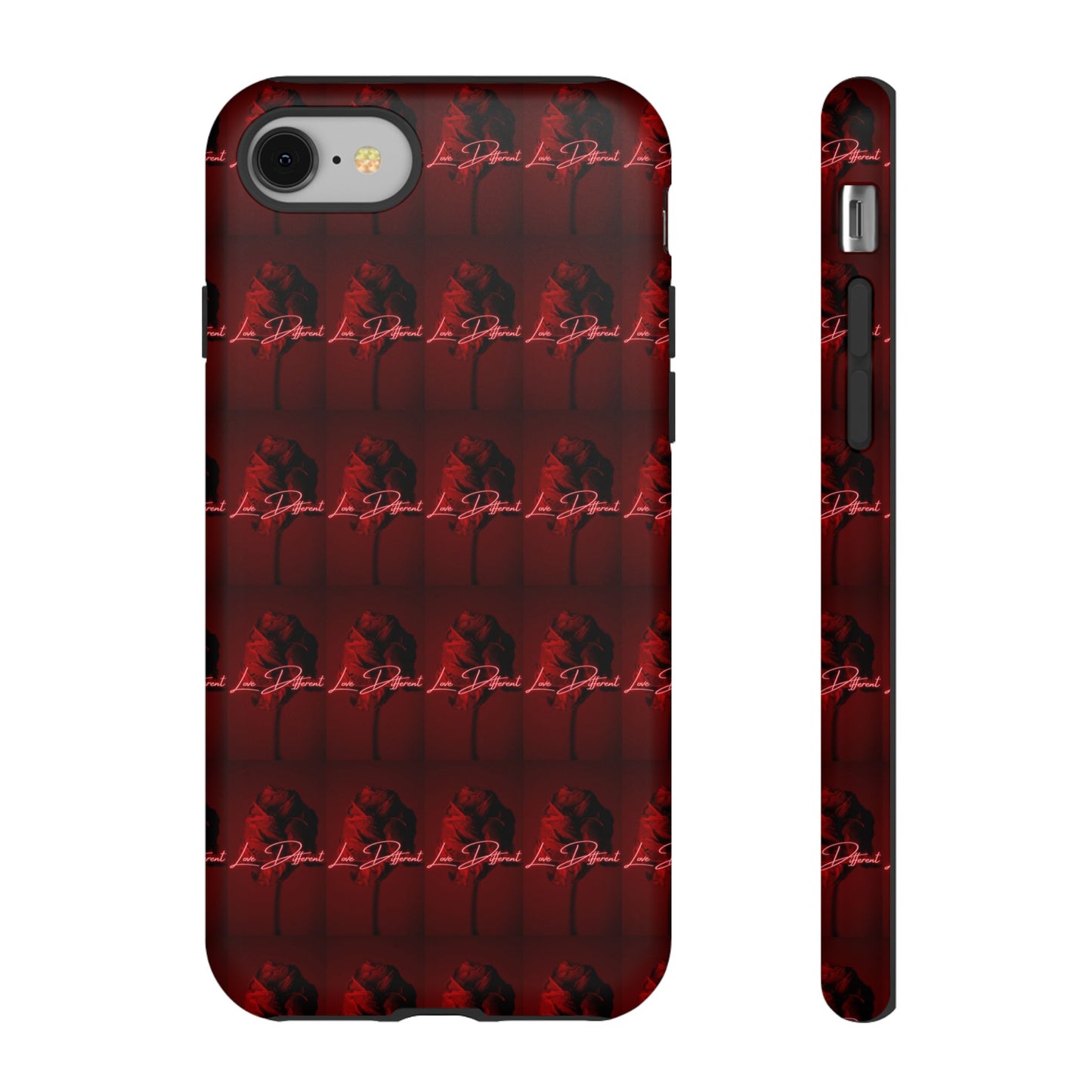 Red Patterned Phone Case | Tough Cases for Stylish Protection, Trendy Cell Cover, Unique Gifts for Tech Lovers, Modern Design