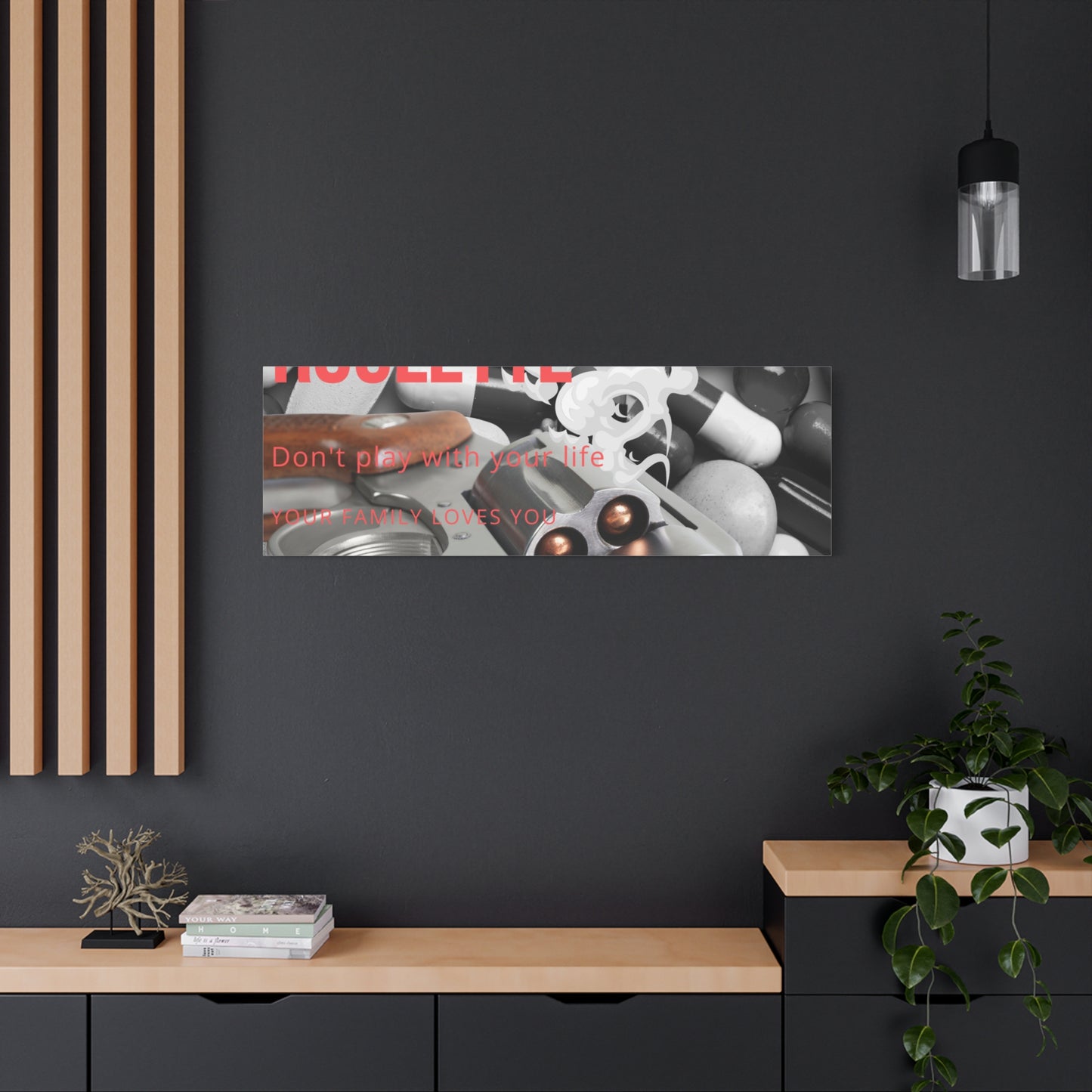 Bold Message Canvas Art, Wall Decor for Awareness, Mental Health Awareness, Home Office Decor, Unique Gift Idea