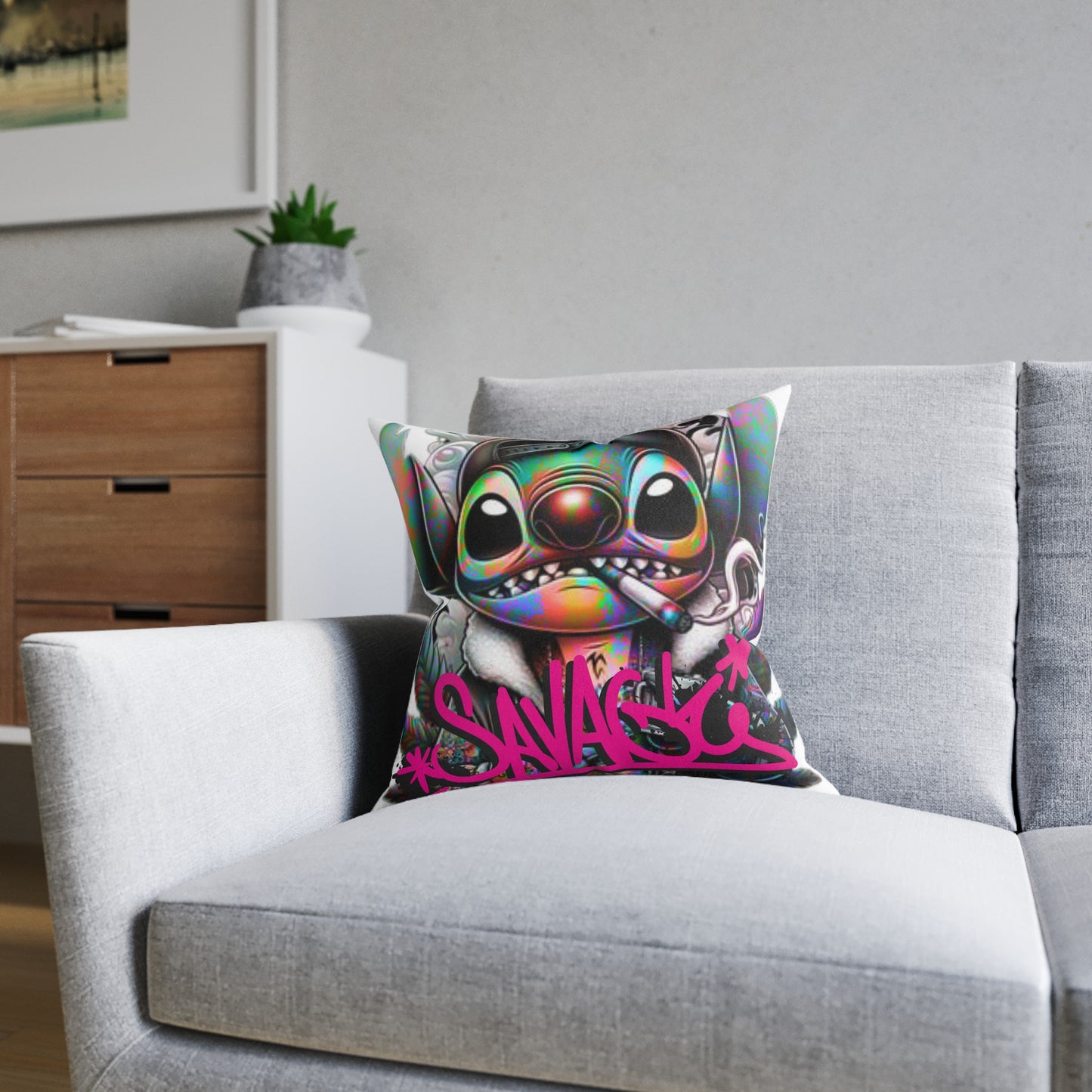 Vibrant Art Pillow - Trendy Home Decor, Cozy Gift, Stylish Accent, Bedroom Decoration, Funky Living Room