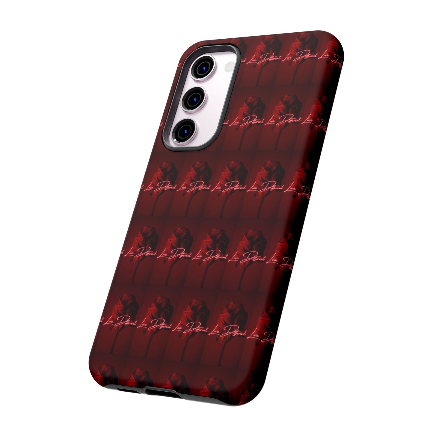 Red Patterned Phone Case | Tough Cases for Stylish Protection, Trendy Cell Cover, Unique Gifts for Tech Lovers, Modern Design