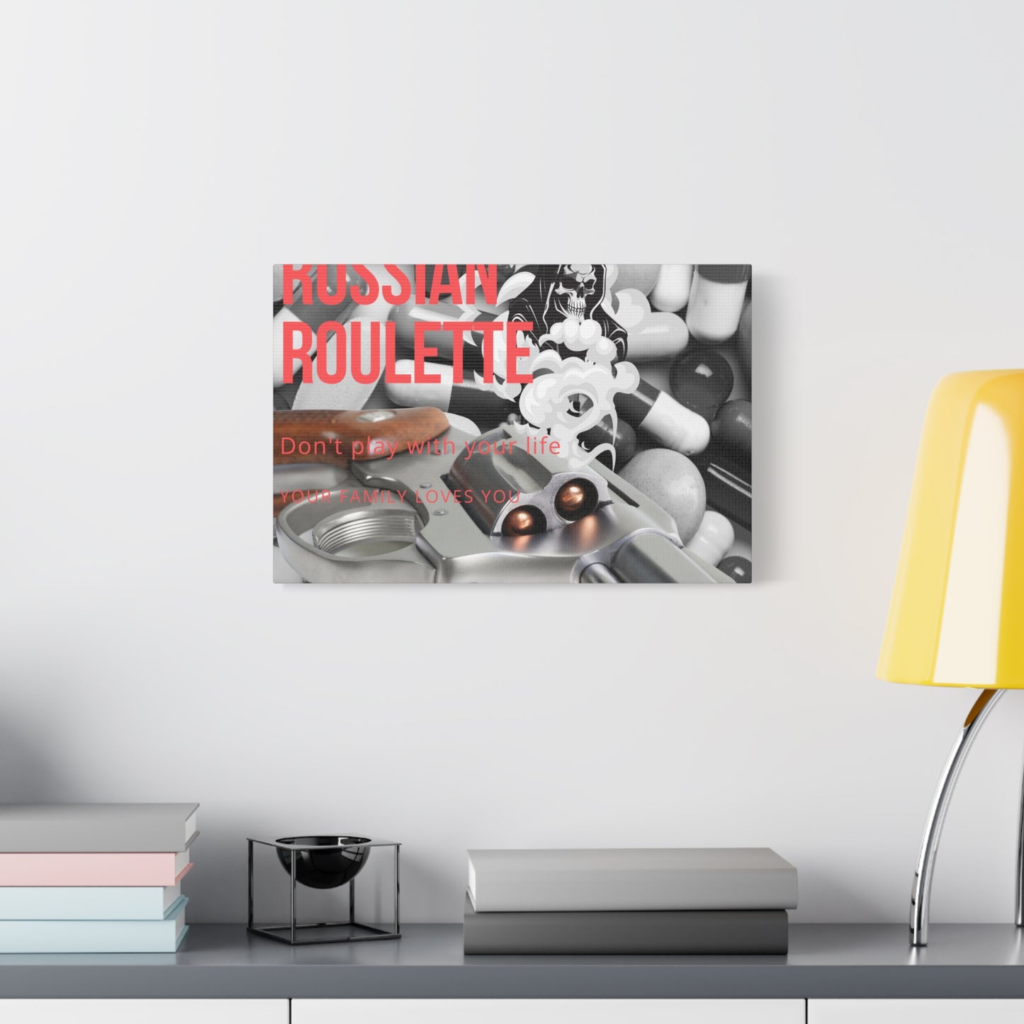 Bold Message Canvas Art, Wall Decor for Awareness, Mental Health Awareness, Home Office Decor, Unique Gift Idea