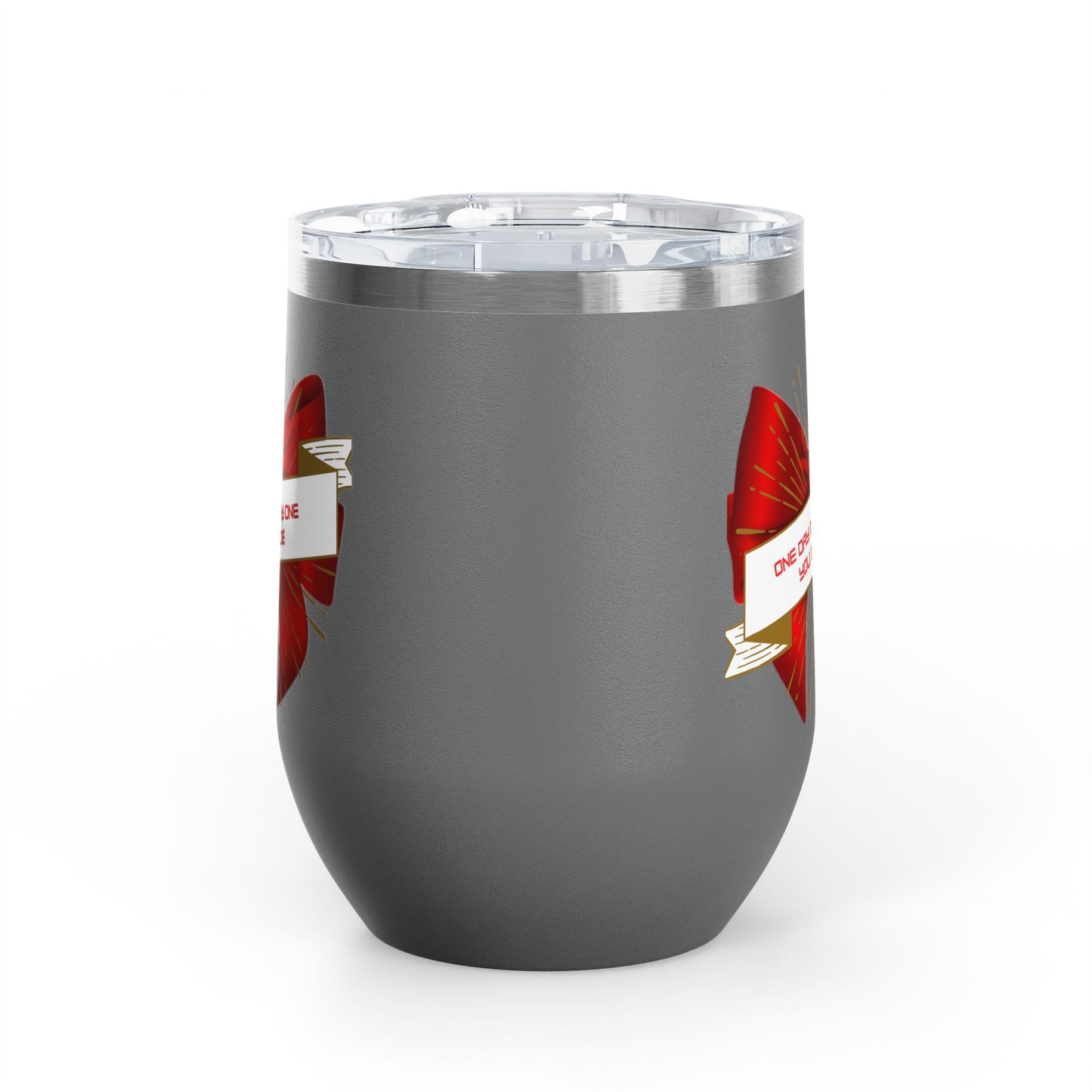 Stylish Wine Tumbler, 12oz - Perfect Gift for Wine Lovers, Celebrations, Birthday, Parties, Stylish Drinkware, One Day or Day One
