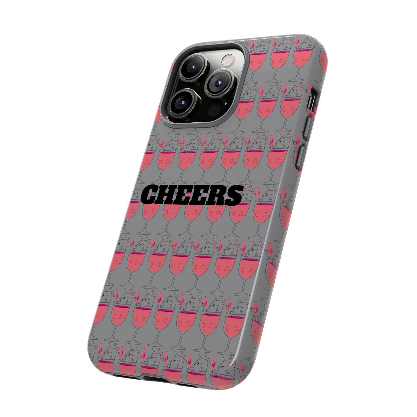 Cheers Phone Case, Fun Protective Case for Party Lovers, Gift for Birthdays, Anniversaries, Graduation, Custom Phone Cover