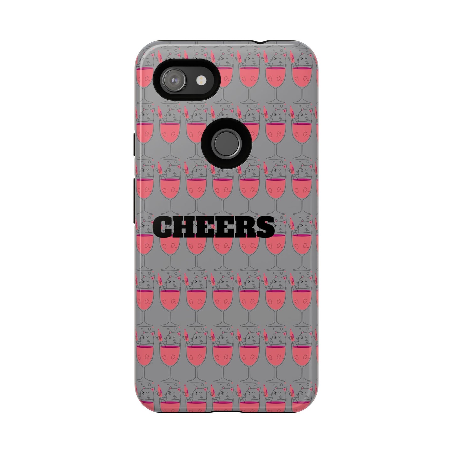 Cheers Phone Case, Fun Protective Case for Party Lovers, Gift for Birthdays, Anniversaries, Graduation, Custom Phone Cover