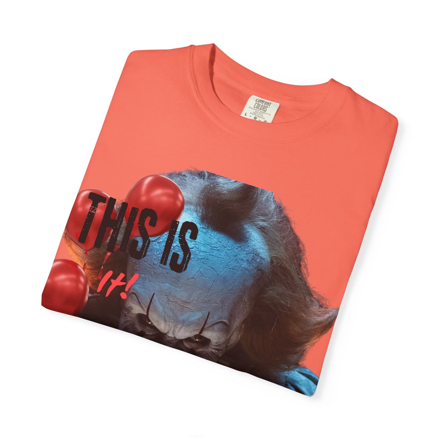 Creepy Clown Graphic Tee - Perfect for Halloween, Horror Movie Lovers, Unisex Gift, Casual Wear, Spooky Events