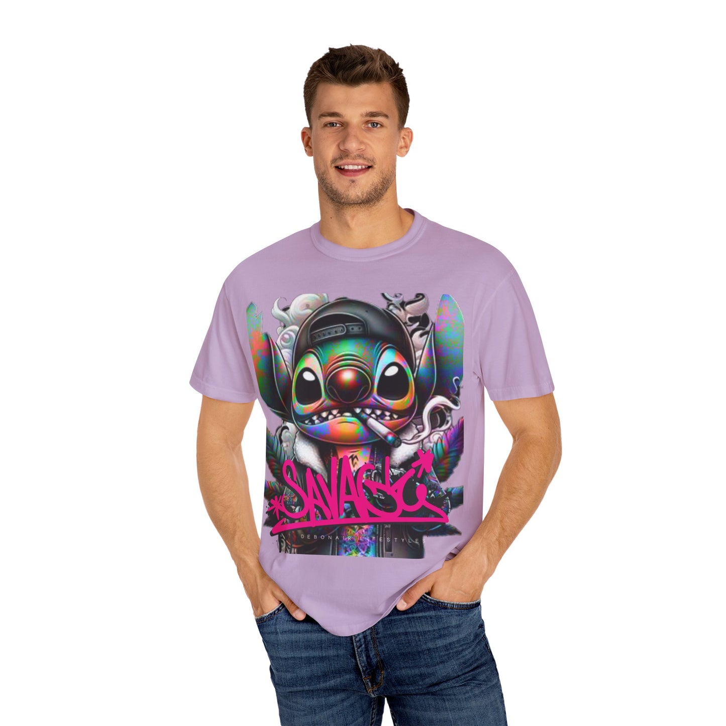 Savage Vibe Unisex Garment-Dyed T-Shirt, Streetwear, Graphic Tee, Cool Casual Wear, Unique Gift, Art-Inspired Fashion