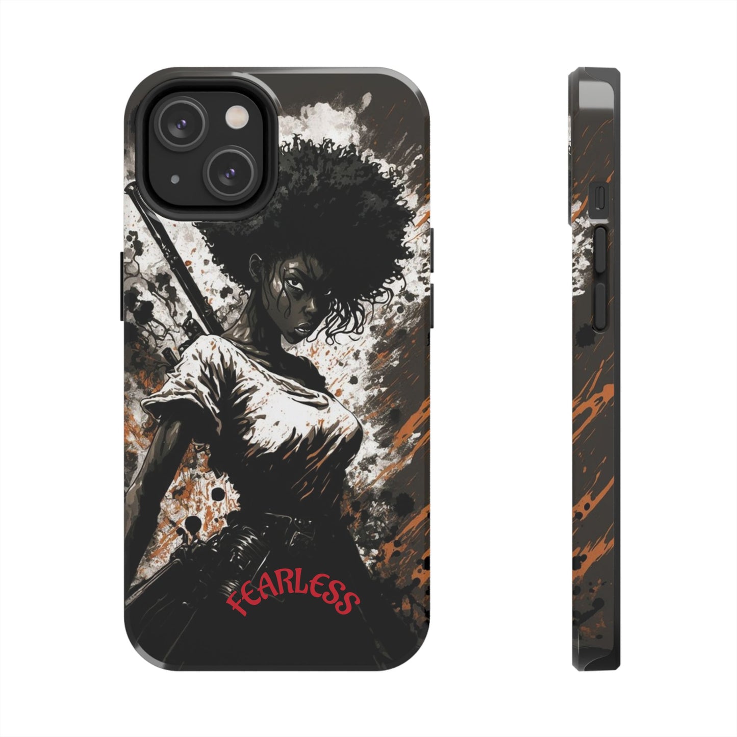 Fearless Tough Phone Cases for Adventurers, Unique Gifts for Him/Her, Durable Phone Accessories, Art-inspired Cases, Stylish Protection