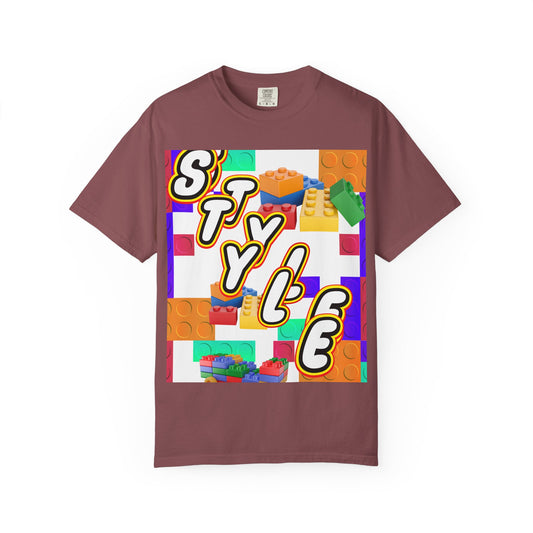 Colorful Youthful T-shirt with Playful STYLE Design, Casual Wear, Gift for Friends, Summer Outfits, Fun Fashion Tee