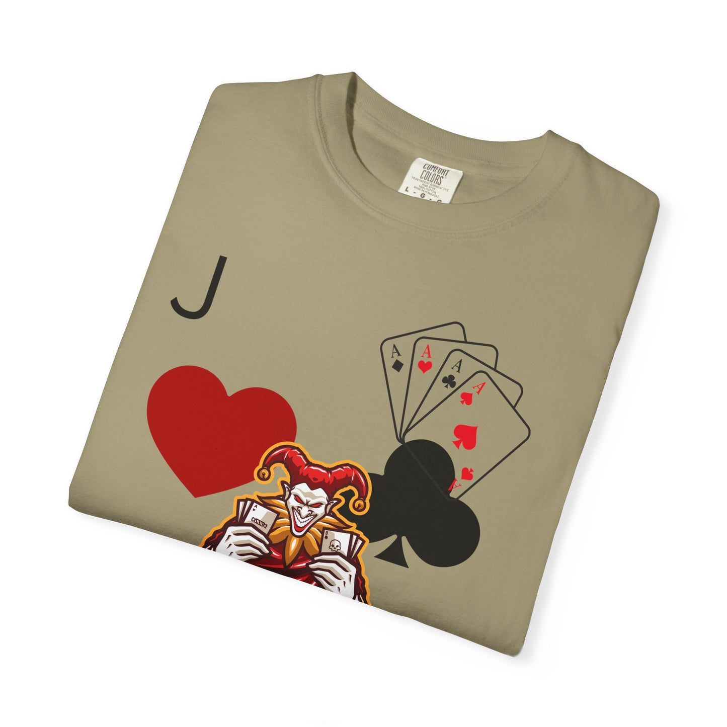 Joker Inspired Unisex Garment-Dyed T-Shirt - Perfect for Gamers, Fun Parties, Costume Events, Casual Wear, Gift Ideas