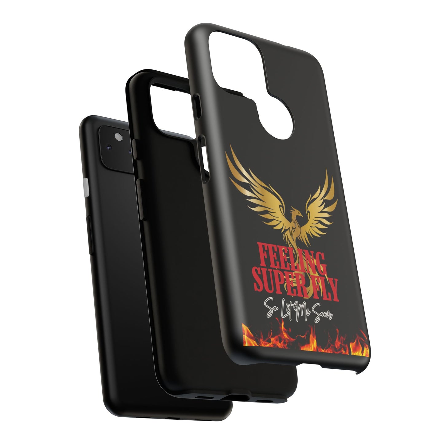 Phoenix Design Tough Phone Case | Feeling Super Fly | Gift for Trendsetters, Stylish Protection, Birthday, Holiday Cell Cover